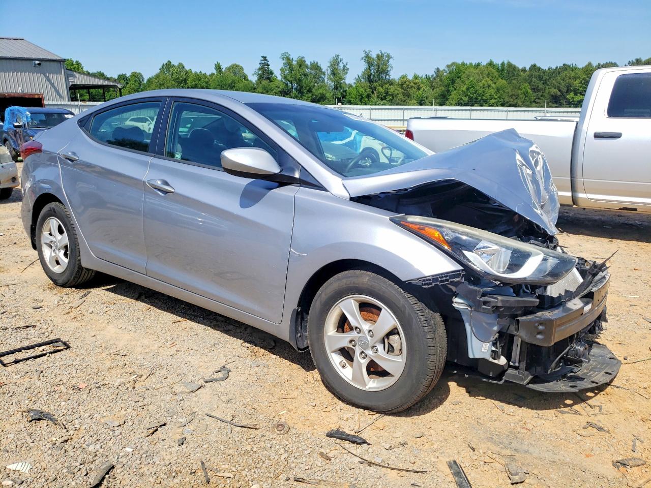 2015 Hyundai Elantra Se Silver vin: 5NPDH4AE8FH606055