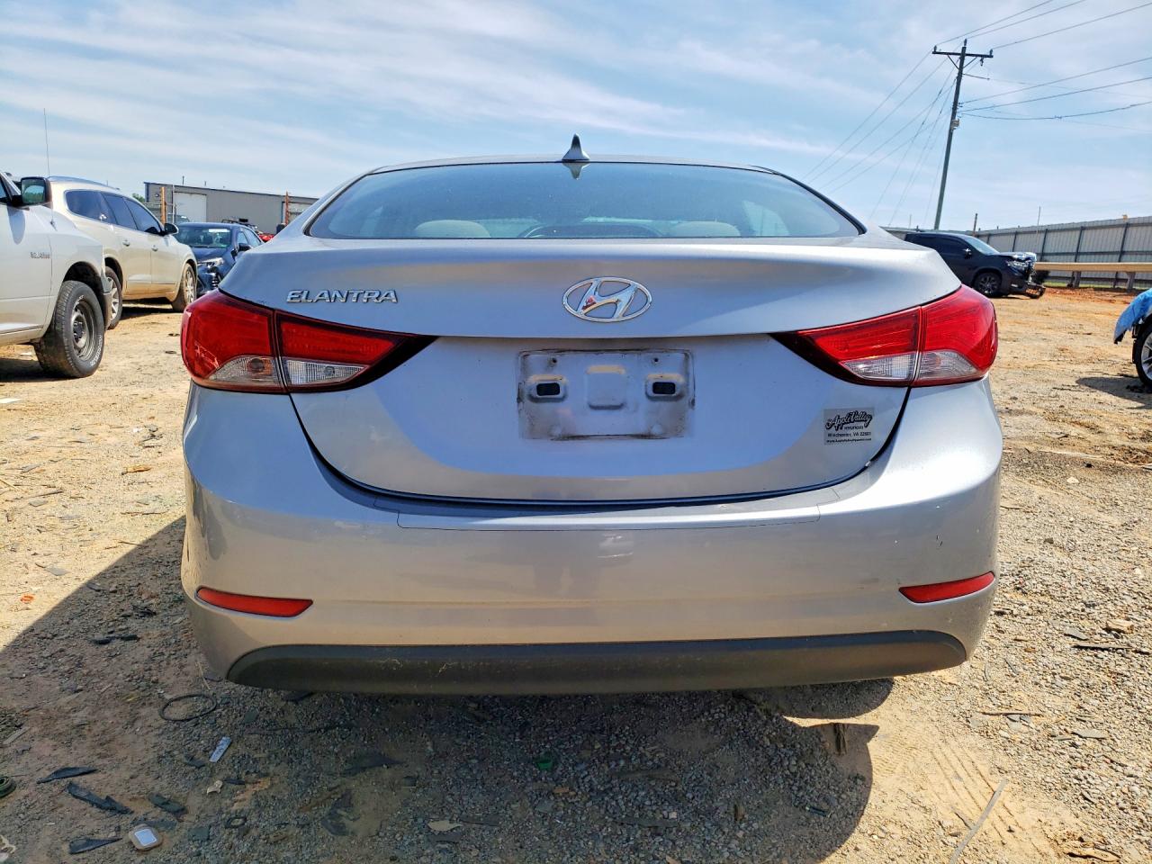 2015 Hyundai Elantra Se Silver vin: 5NPDH4AE8FH606055