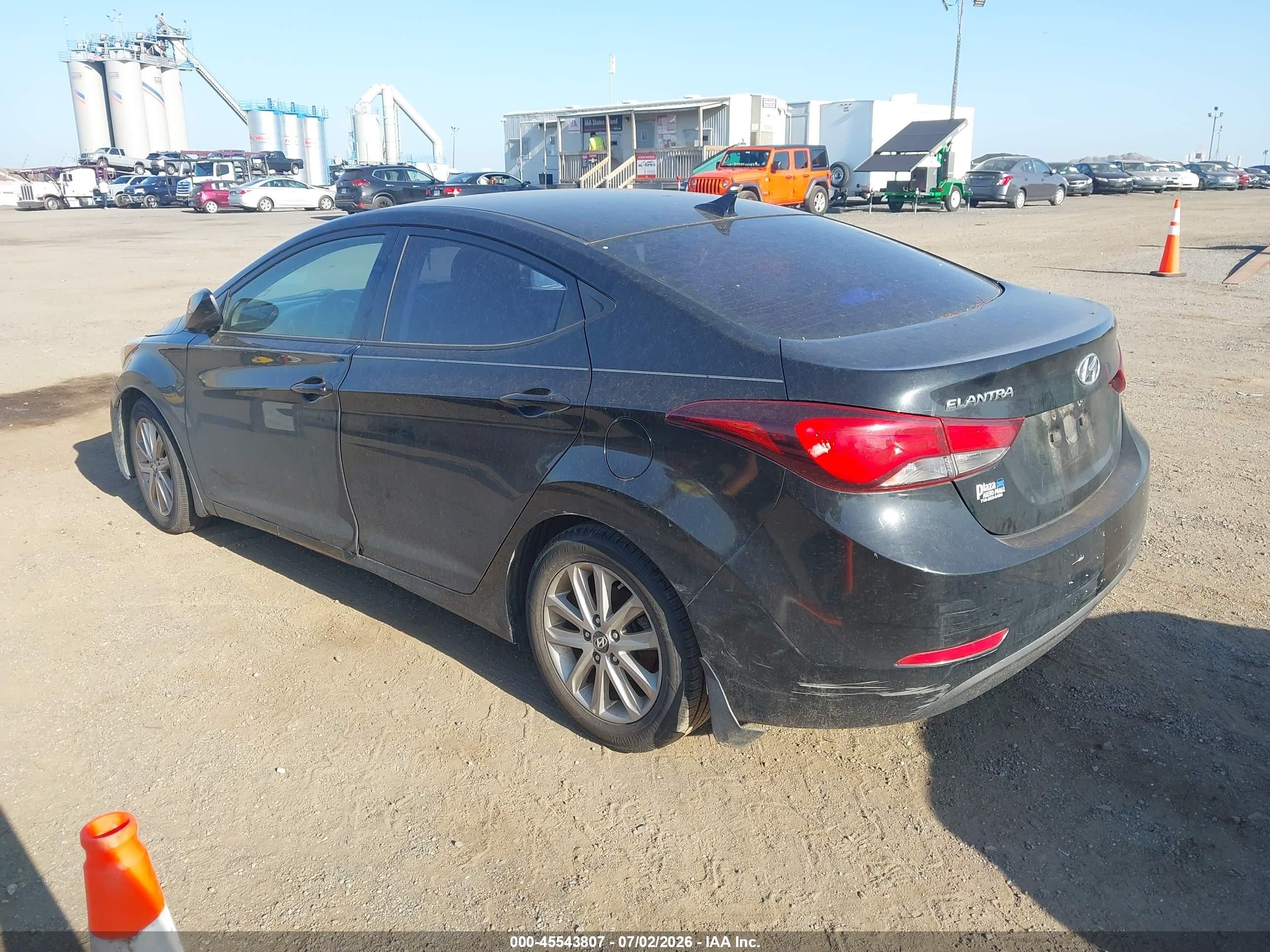 2015 Hyundai Elantra Se Black vin: 5NPDH4AE8FH607674