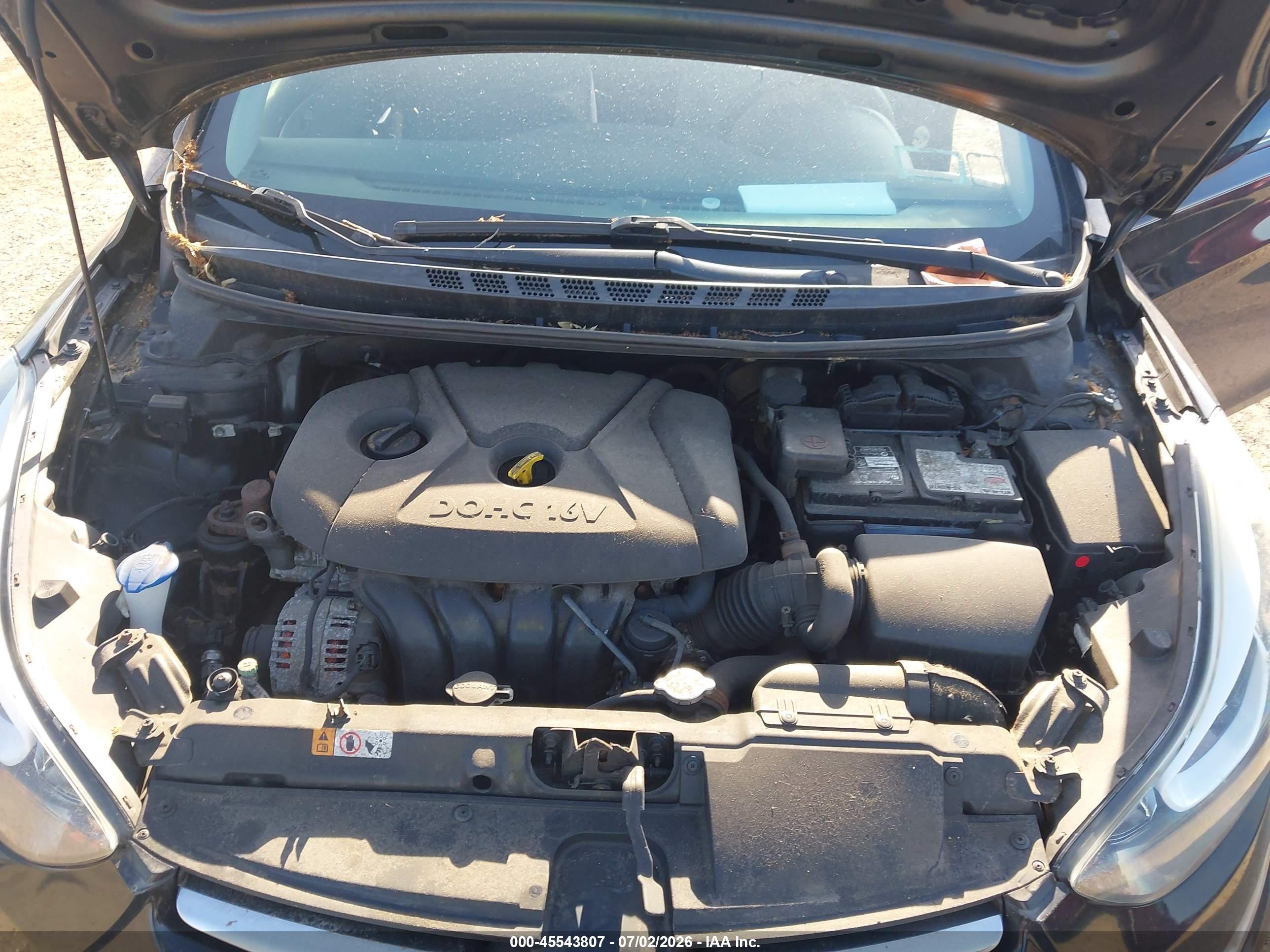 2015 Hyundai Elantra Se Black vin: 5NPDH4AE8FH607674