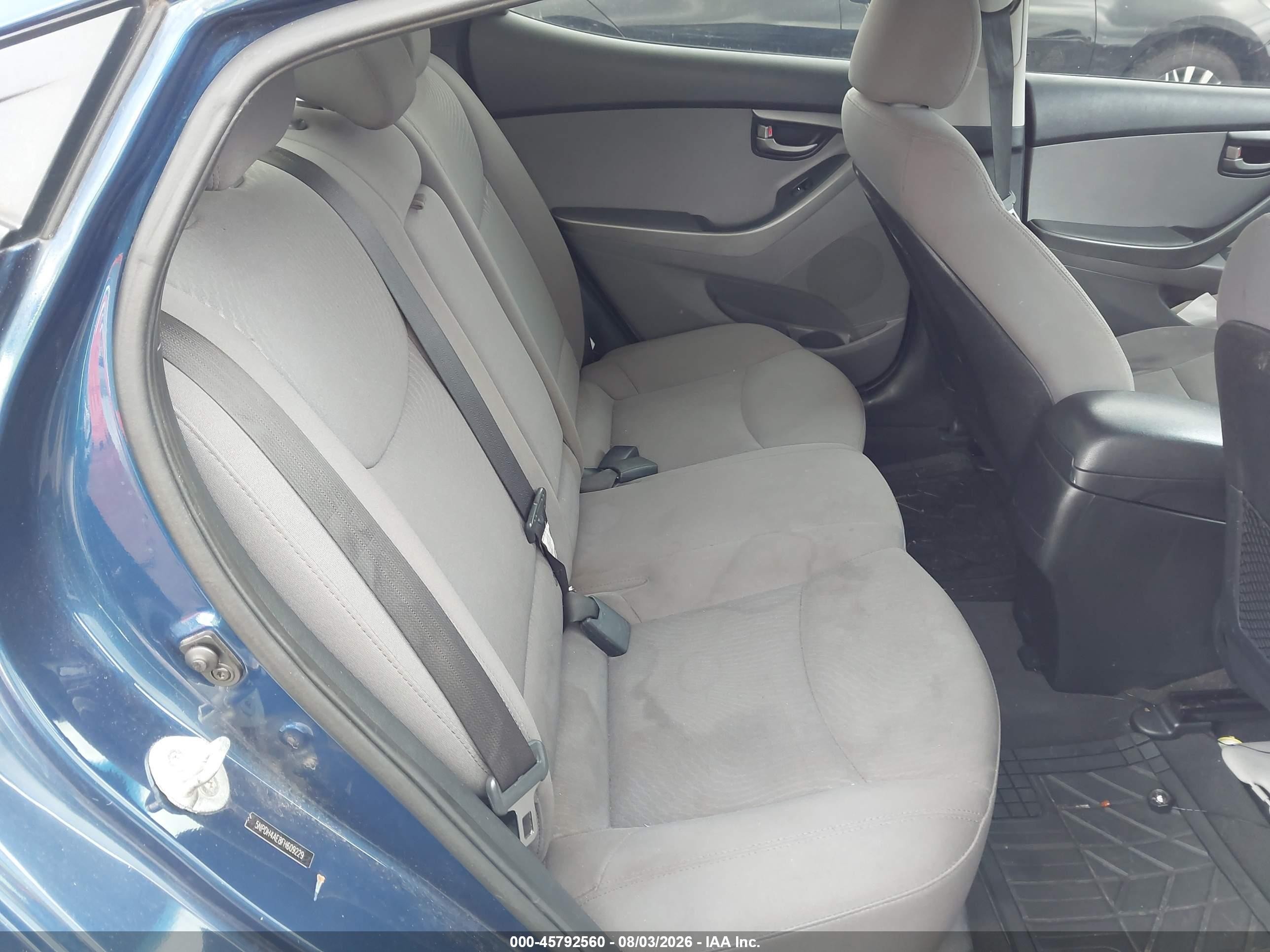 2015 Hyundai Elantra Se Синий vin: 5NPDH4AE8FH609229