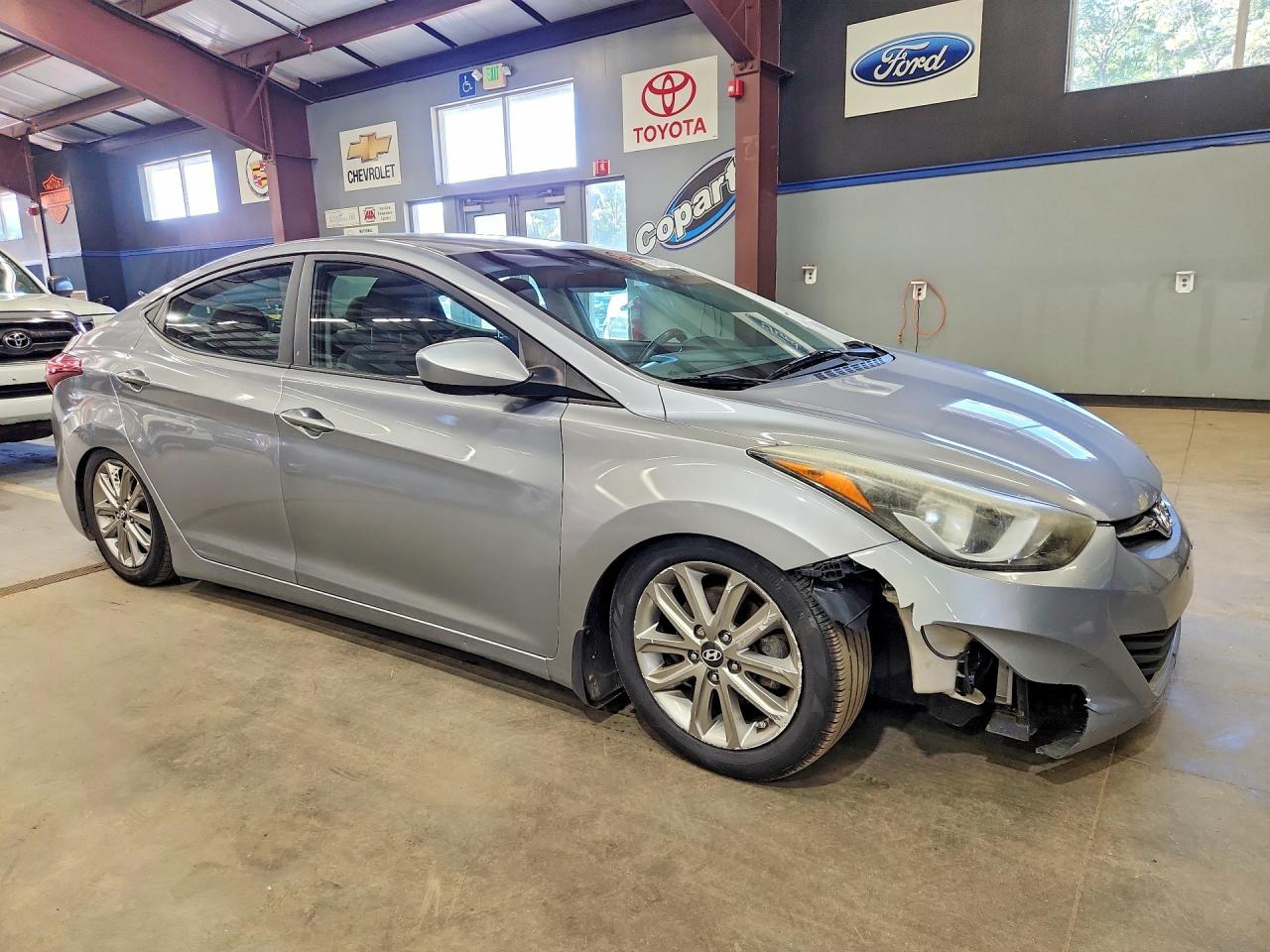 2015 Hyundai Elantra Se Gray vin: 5NPDH4AE8FH613684