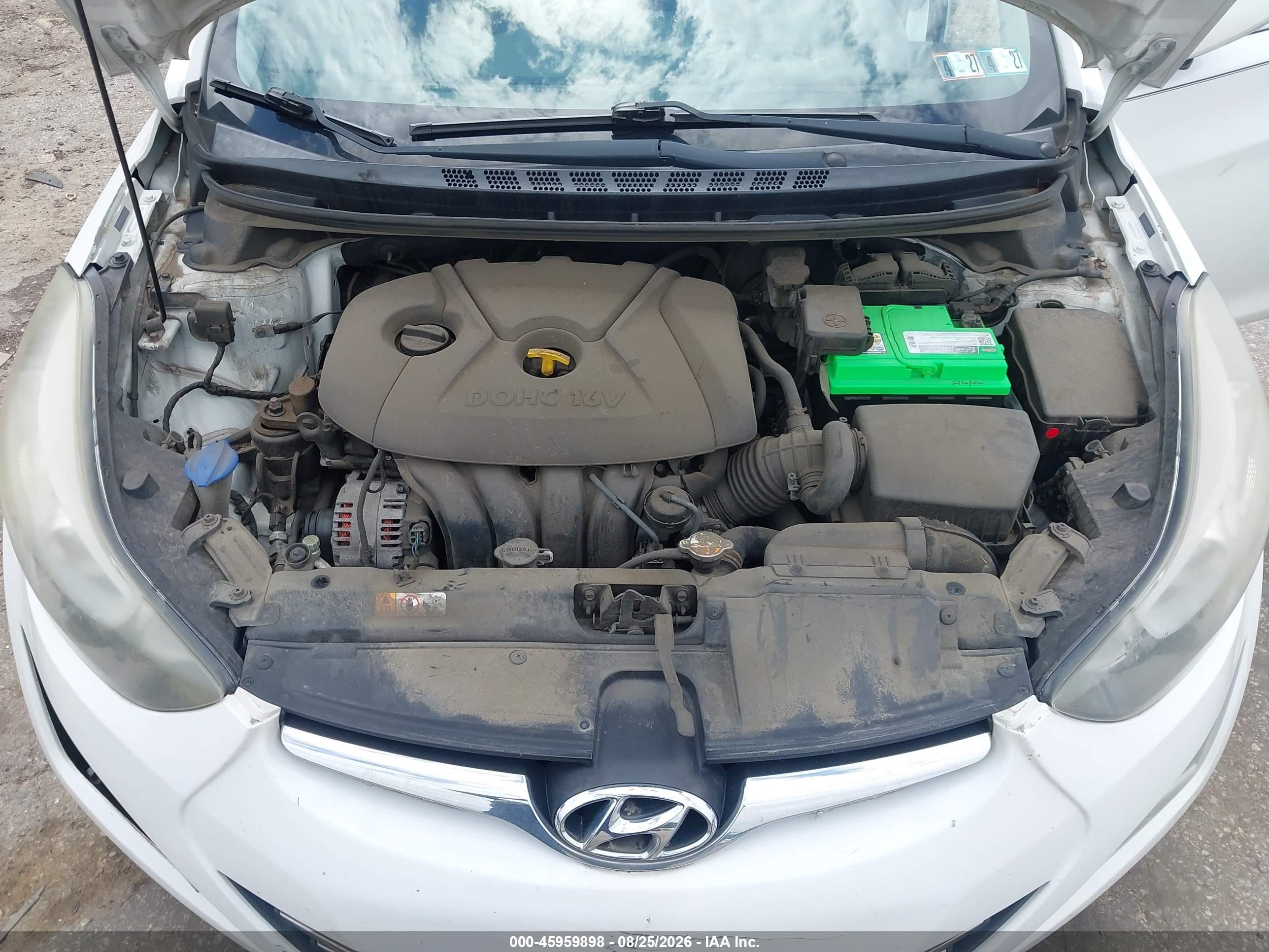 2015 Hyundai Elantra Limited White vin: 5NPDH4AE8FH614558
