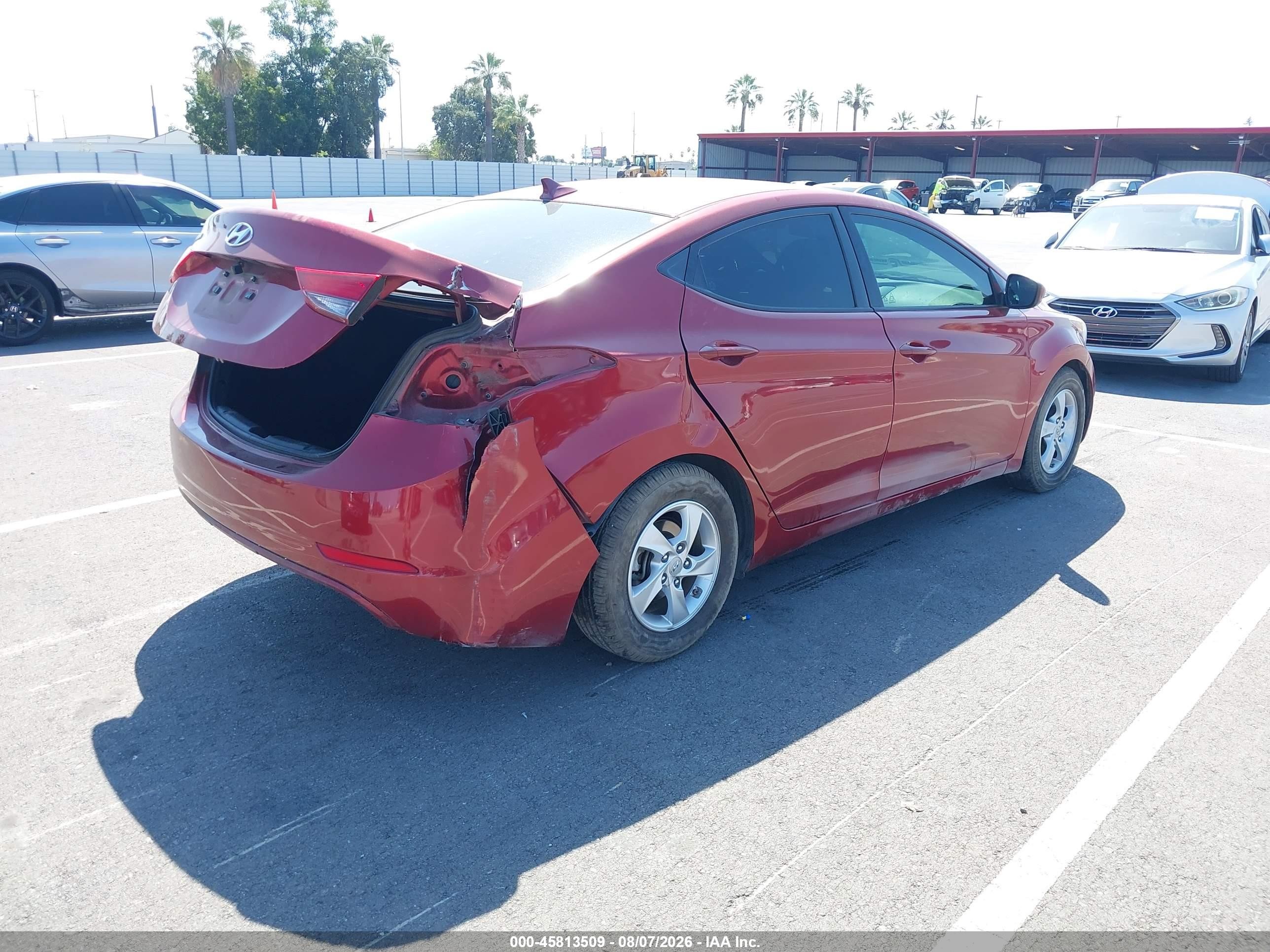 2015 Hyundai Elantra Se Красный vin: 5NPDH4AE8FH616522