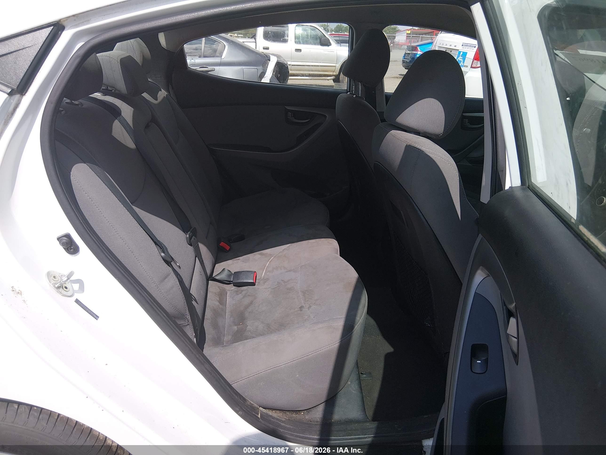 2015 Hyundai Elantra Se White vin: 5NPDH4AE8FH618500