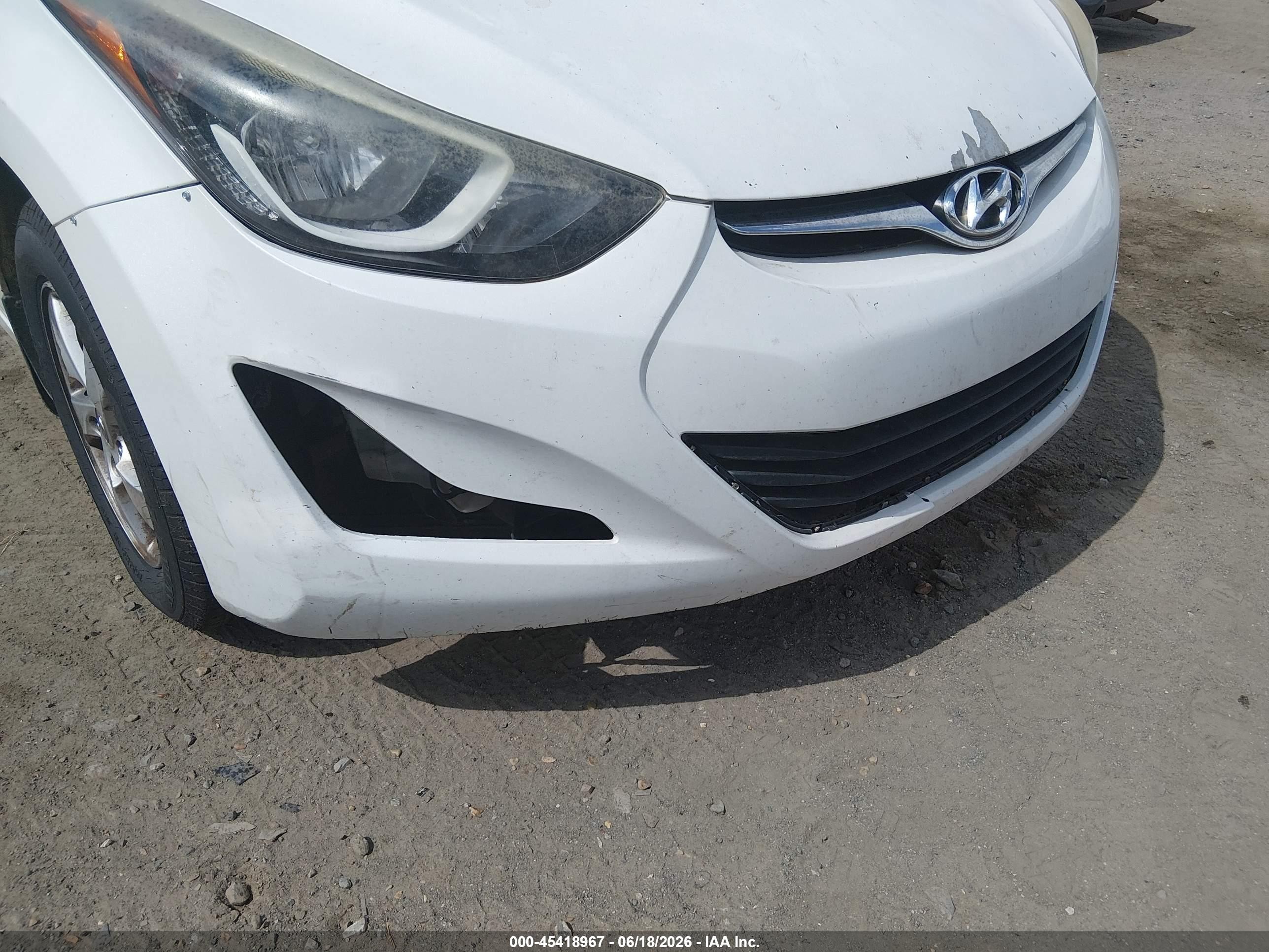 2015 Hyundai Elantra Se White vin: 5NPDH4AE8FH618500