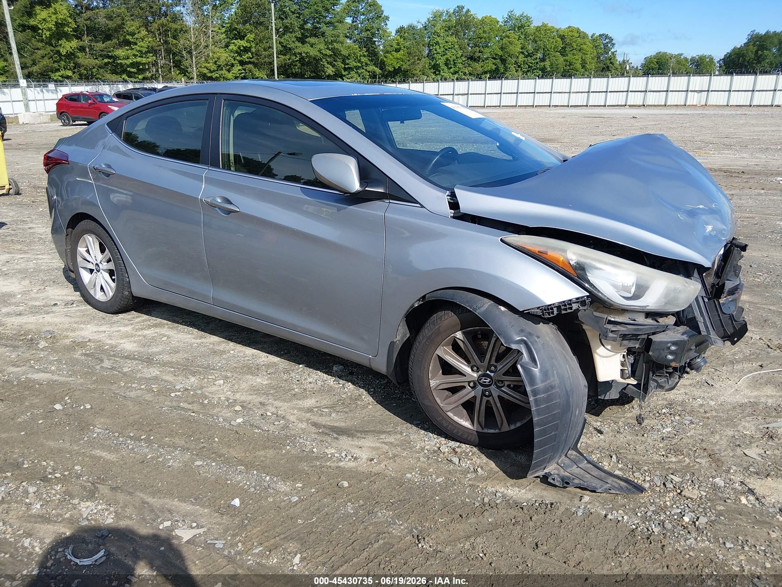 2015 Hyundai Elantra Se Silver vin: 5NPDH4AE8FH620957