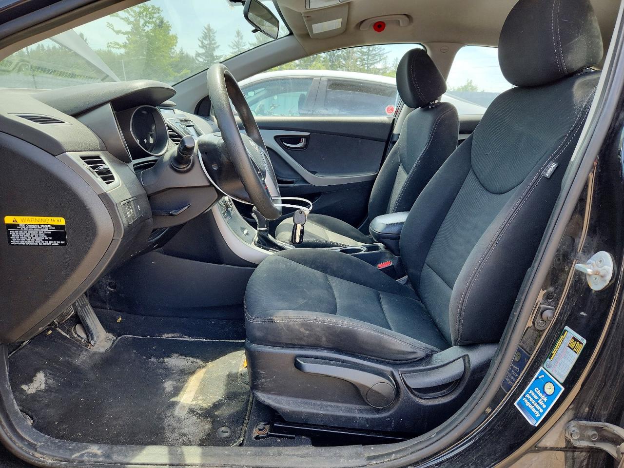 2015 Hyundai Elantra Se Black vin: 5NPDH4AE8FH626371