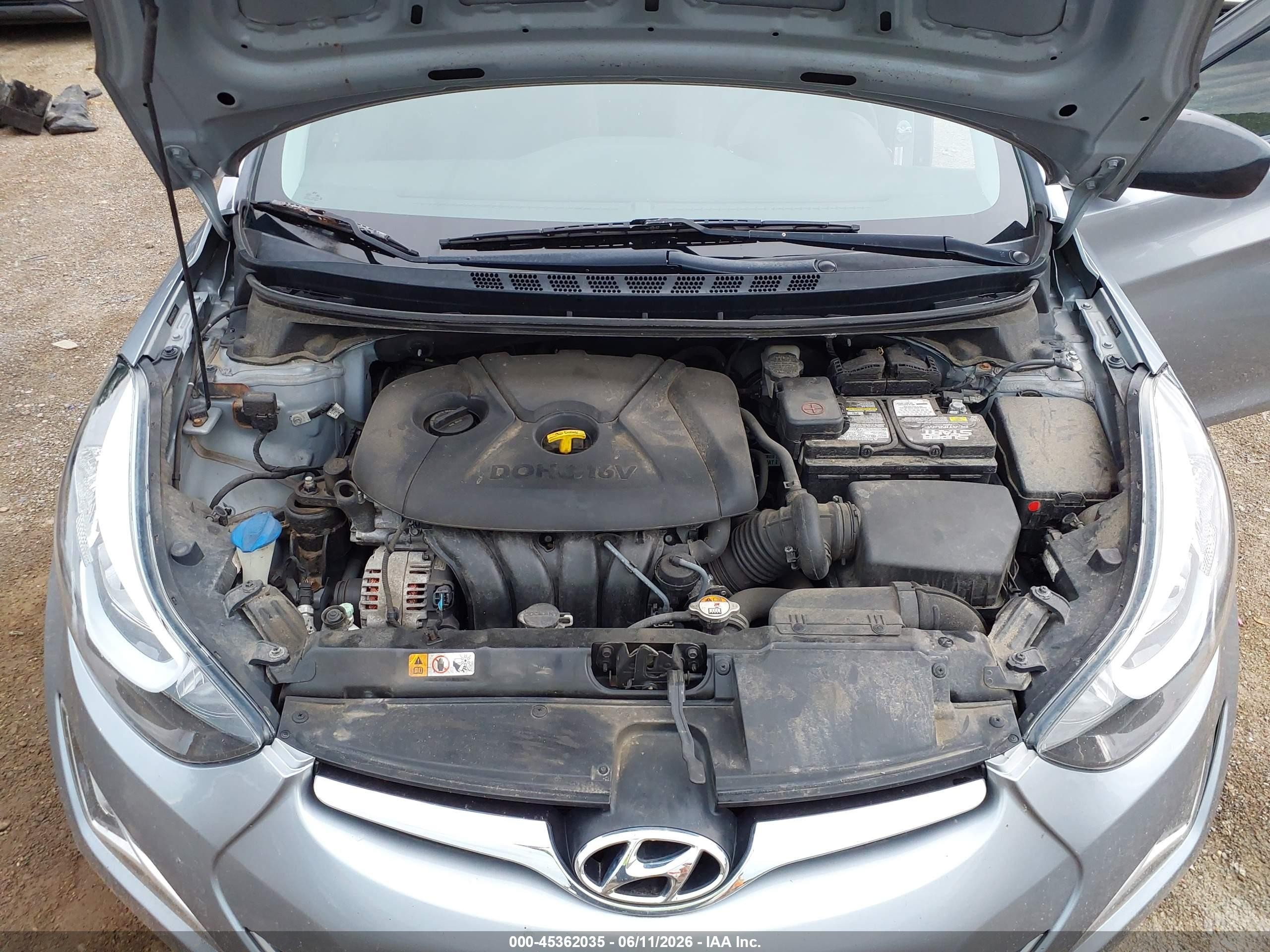 2015 Hyundai Elantra Se Серебряный vin: 5NPDH4AE8FH632199