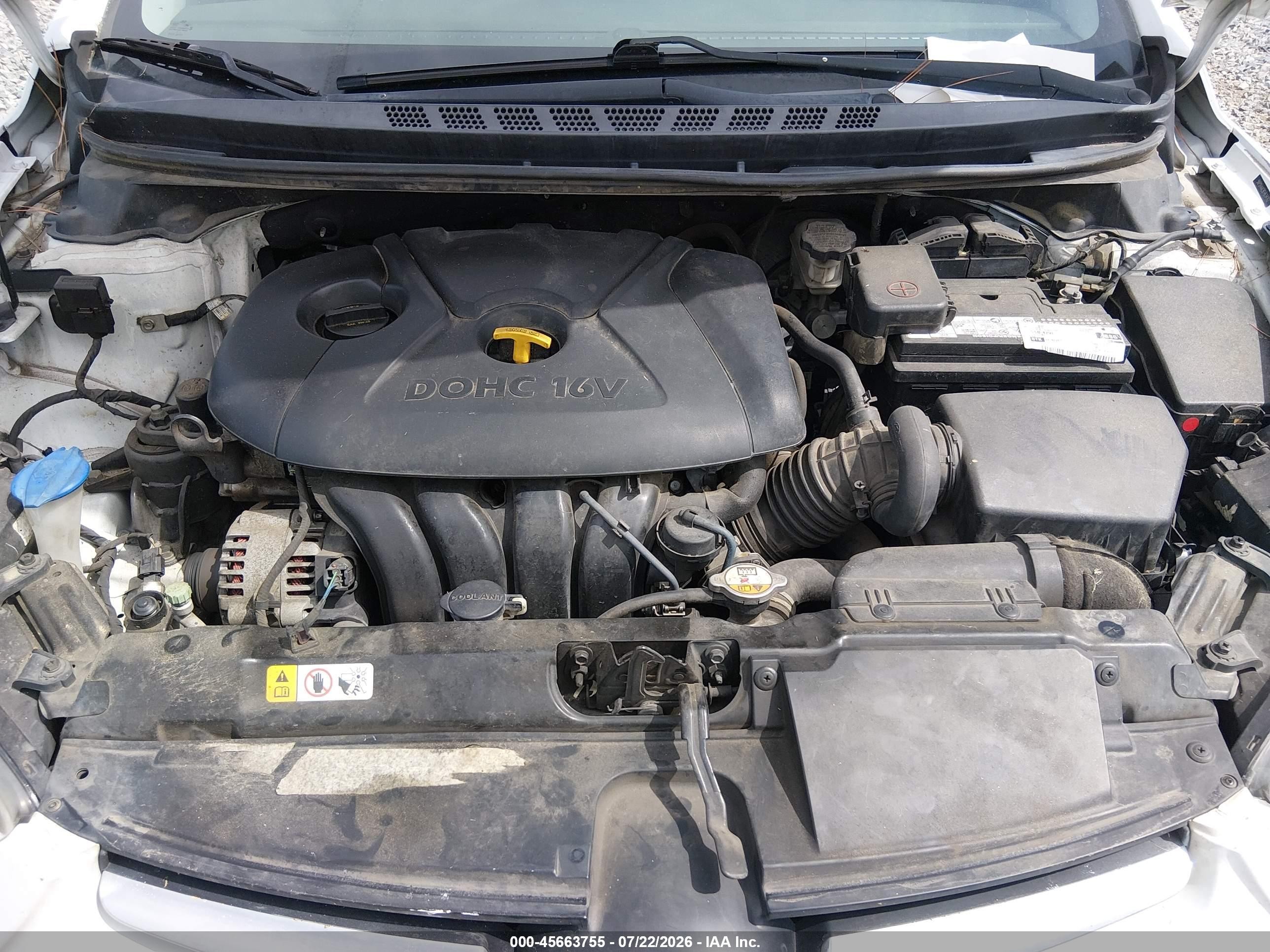 2015 Hyundai Elantra Se Белый vin: 5NPDH4AE8FH634762
