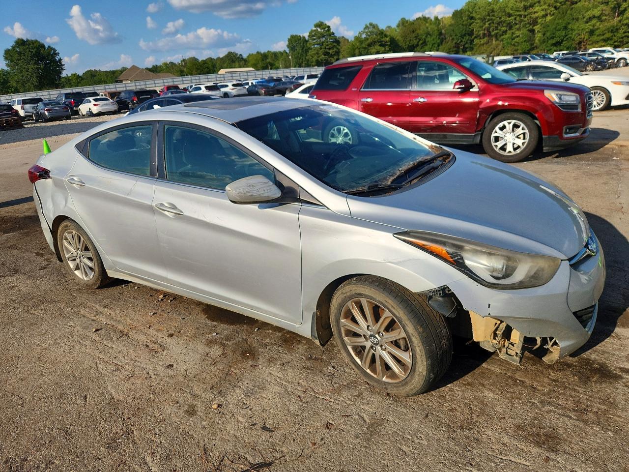 2015 Hyundai Elantra Se Серебряный vin: 5NPDH4AE8FH637600