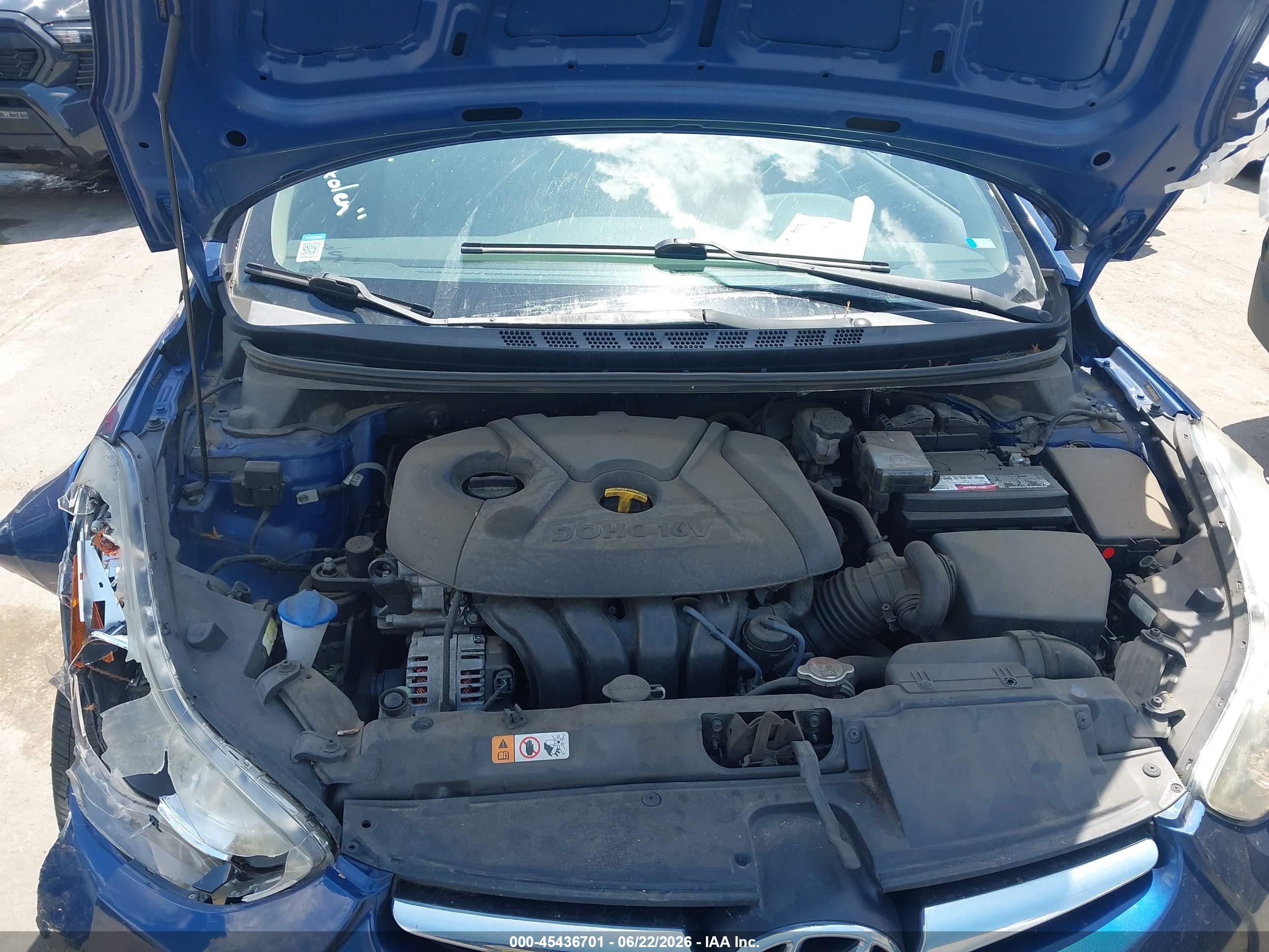 2015 Hyundai Elantra Se Blue vin: 5NPDH4AE8FH640822