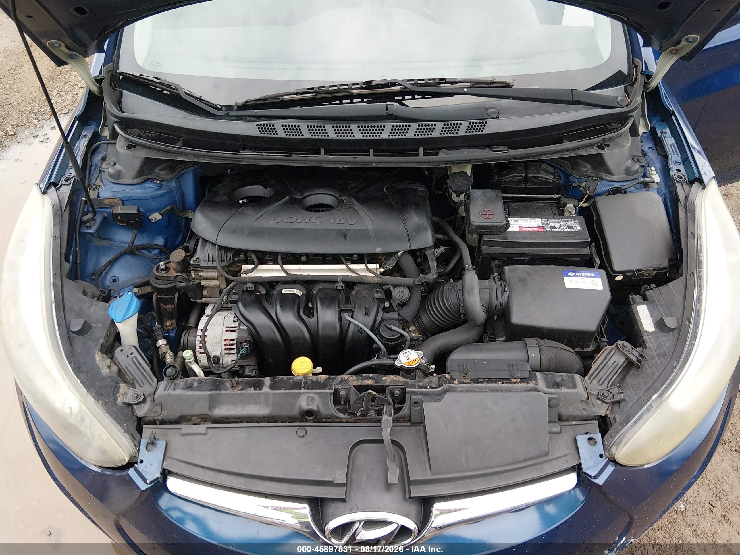 2015 Hyundai Elantra Se Blue vin: 5NPDH4AE8FH644059