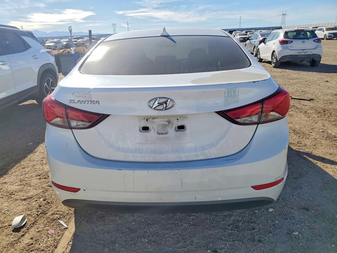 2015 Hyundai Elantra Se White vin: 5NPDH4AE8FH649424
