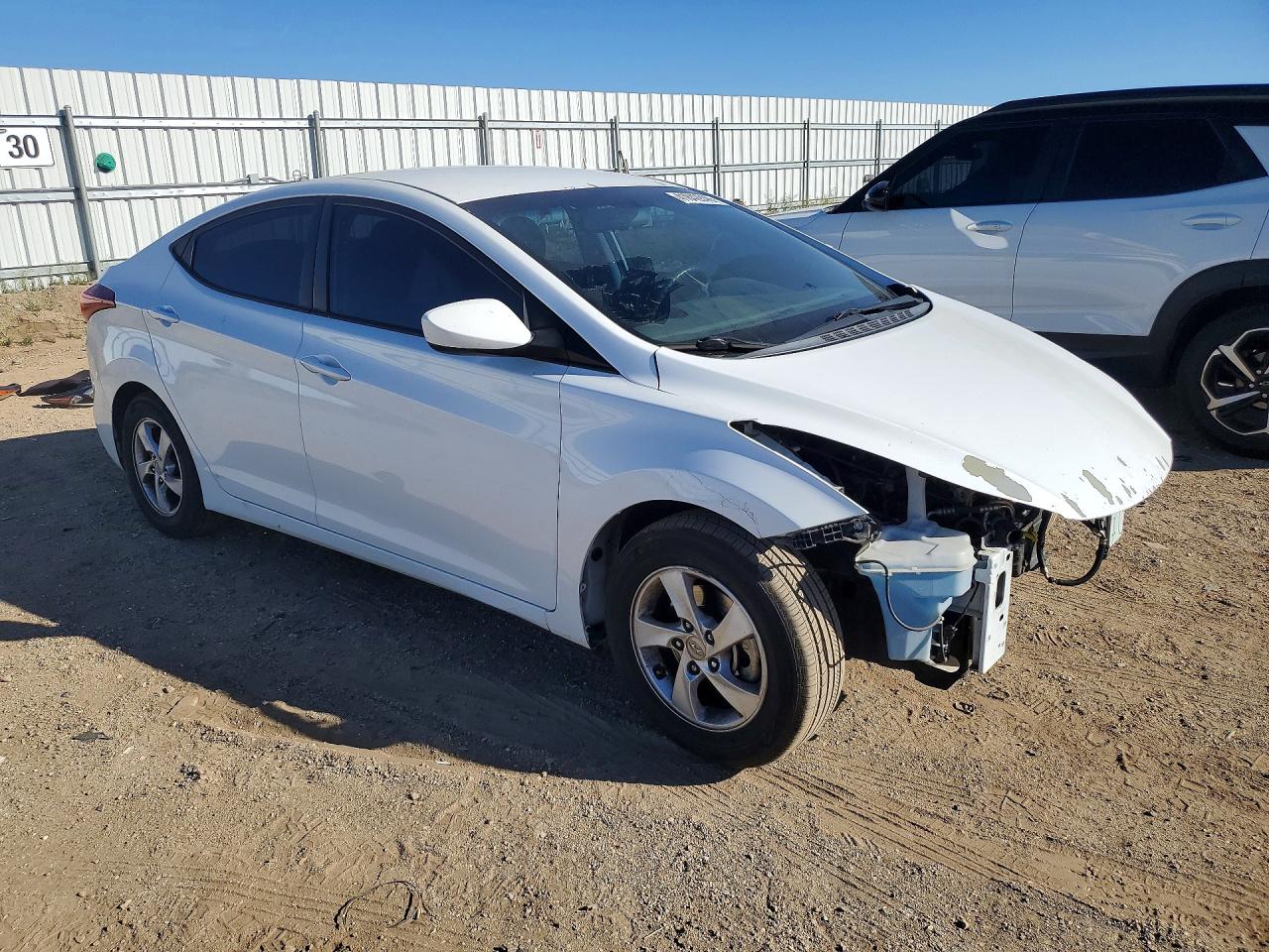 2015 Hyundai Elantra Se White vin: 5NPDH4AE8FH649424