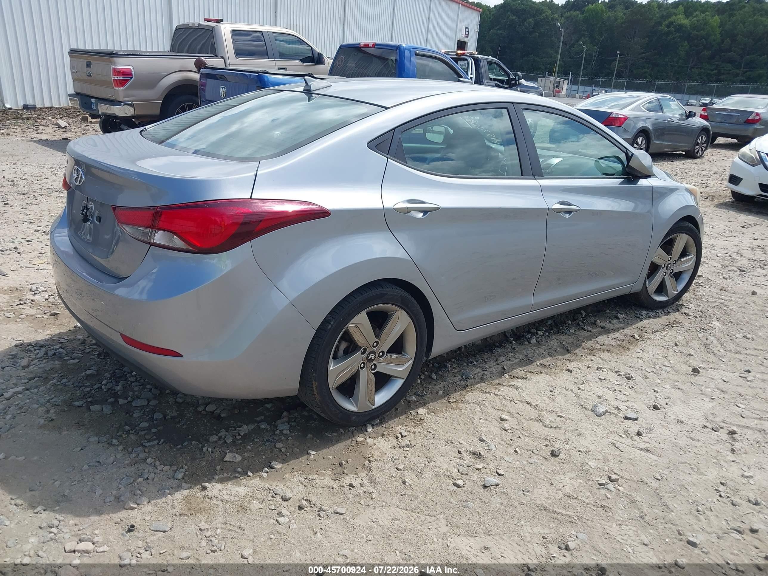 2015 Hyundai Elantra Se Gray vin: 5NPDH4AE8FH651769