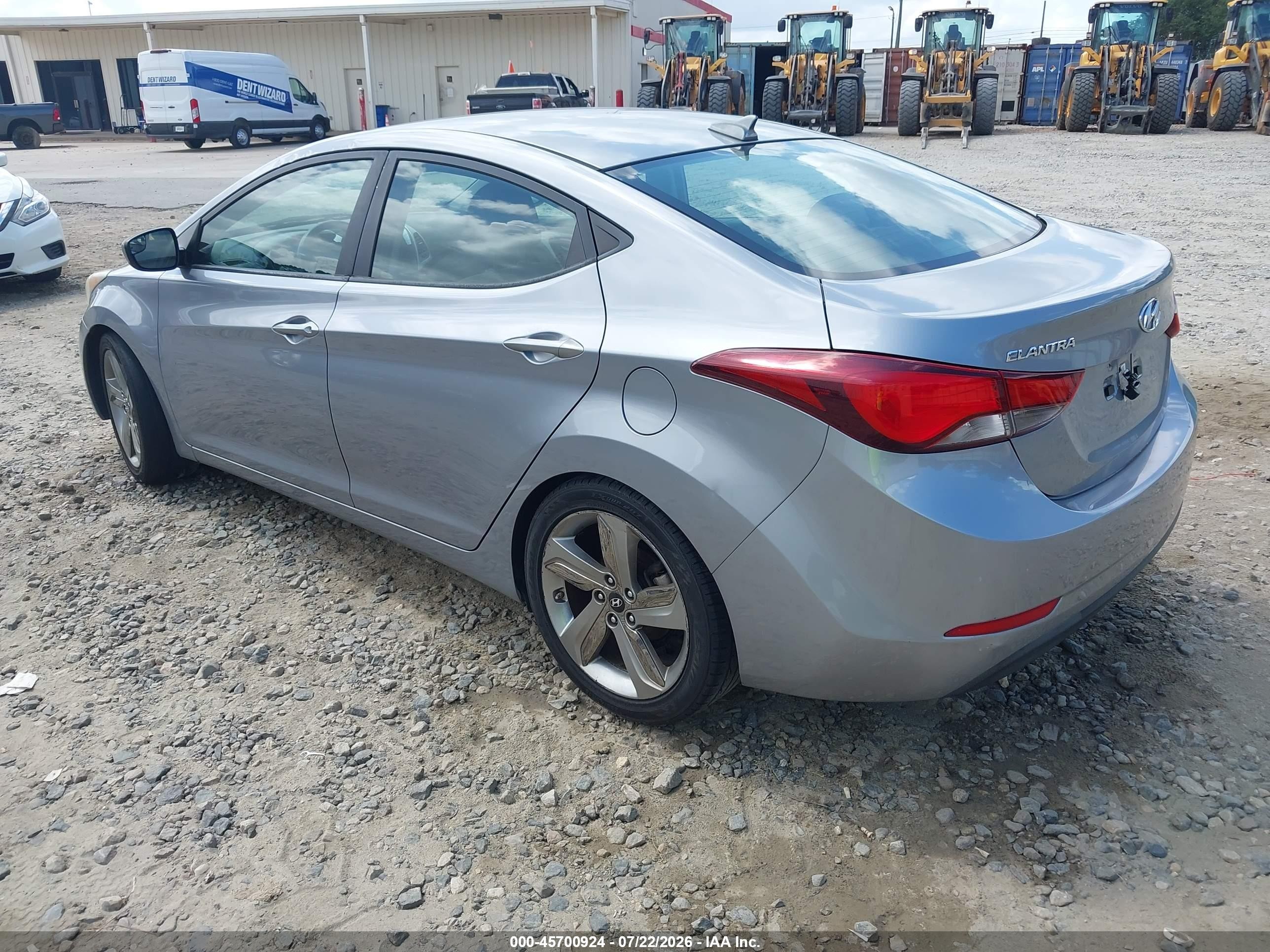 2015 Hyundai Elantra Se Gray vin: 5NPDH4AE8FH651769