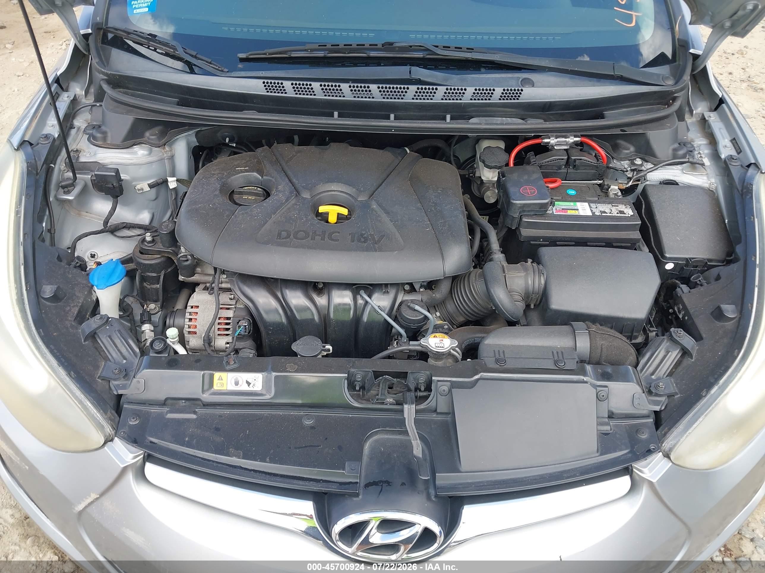 2015 Hyundai Elantra Se Gray vin: 5NPDH4AE8FH651769