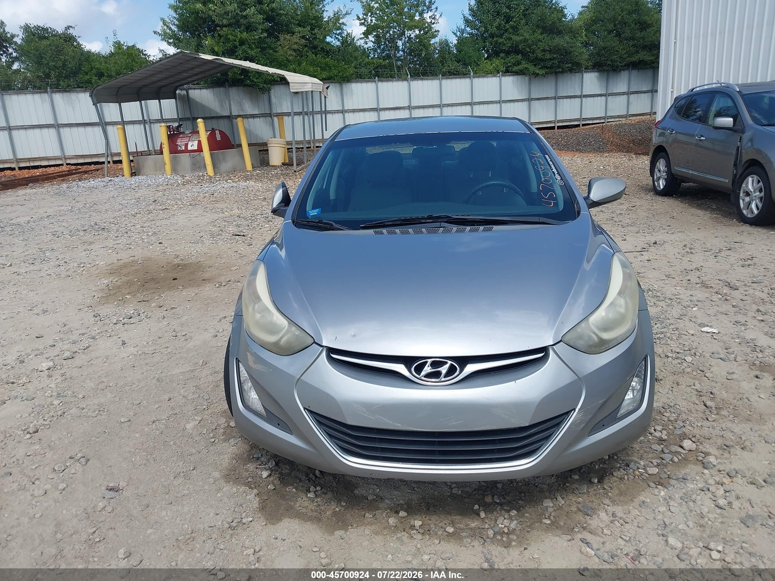 2015 Hyundai Elantra Se Gray vin: 5NPDH4AE8FH651769