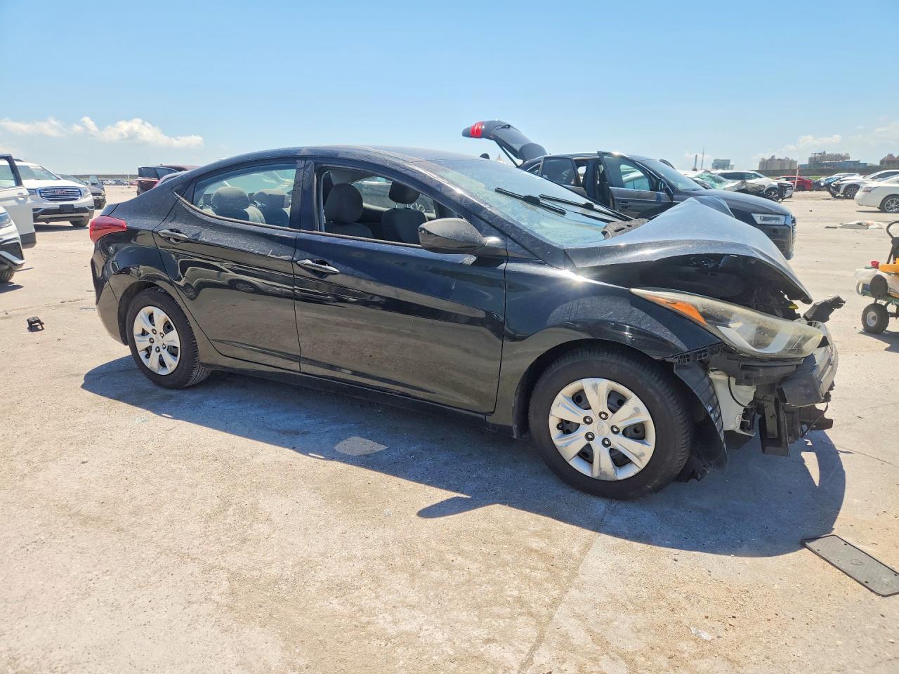 2016 Hyundai Elantra Se Black vin: 5NPDH4AE8GH684398