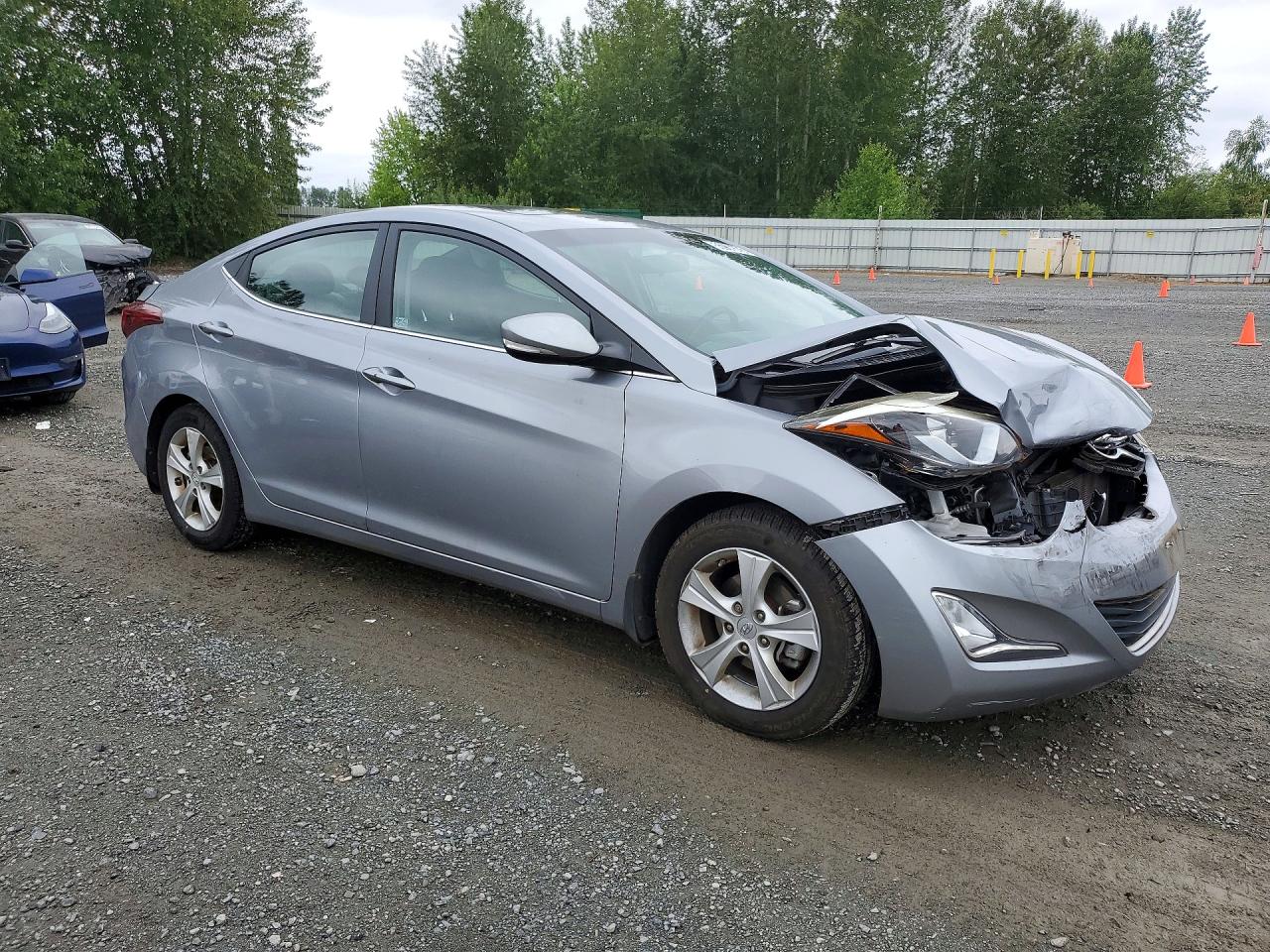 2016 Hyundai Elantra Value Edition Gray vin: 5NPDH4AE8GH685597