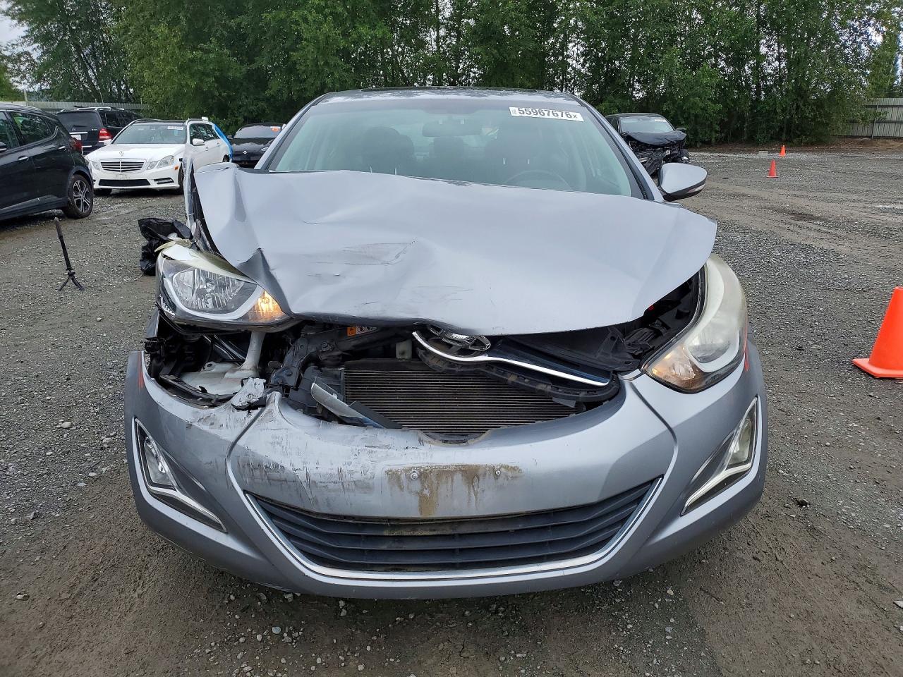 2016 Hyundai Elantra Value Edition Gray vin: 5NPDH4AE8GH685597