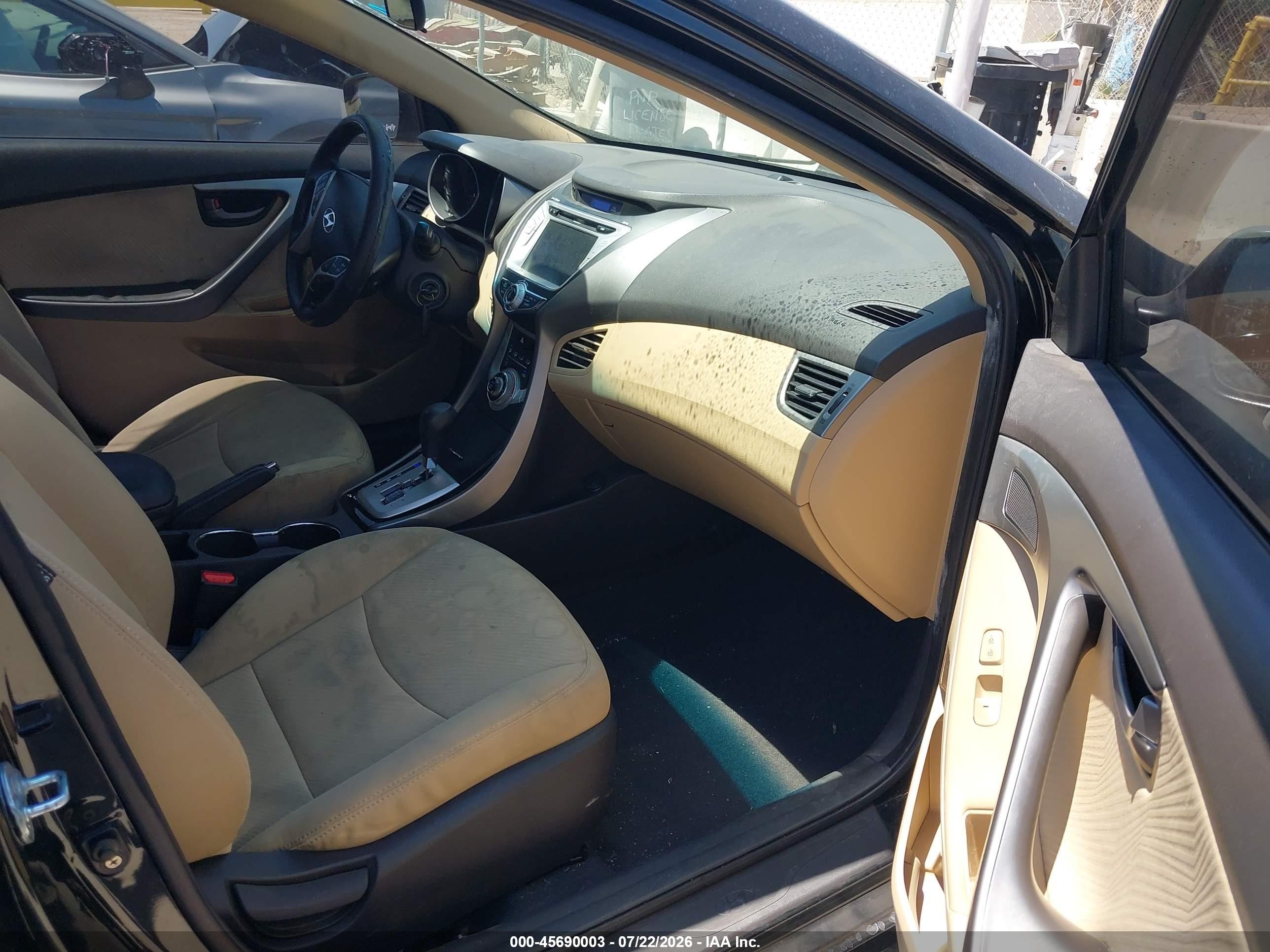 2011 Hyundai Elantra Gls Черный vin: 5NPDH4AE9BH000404