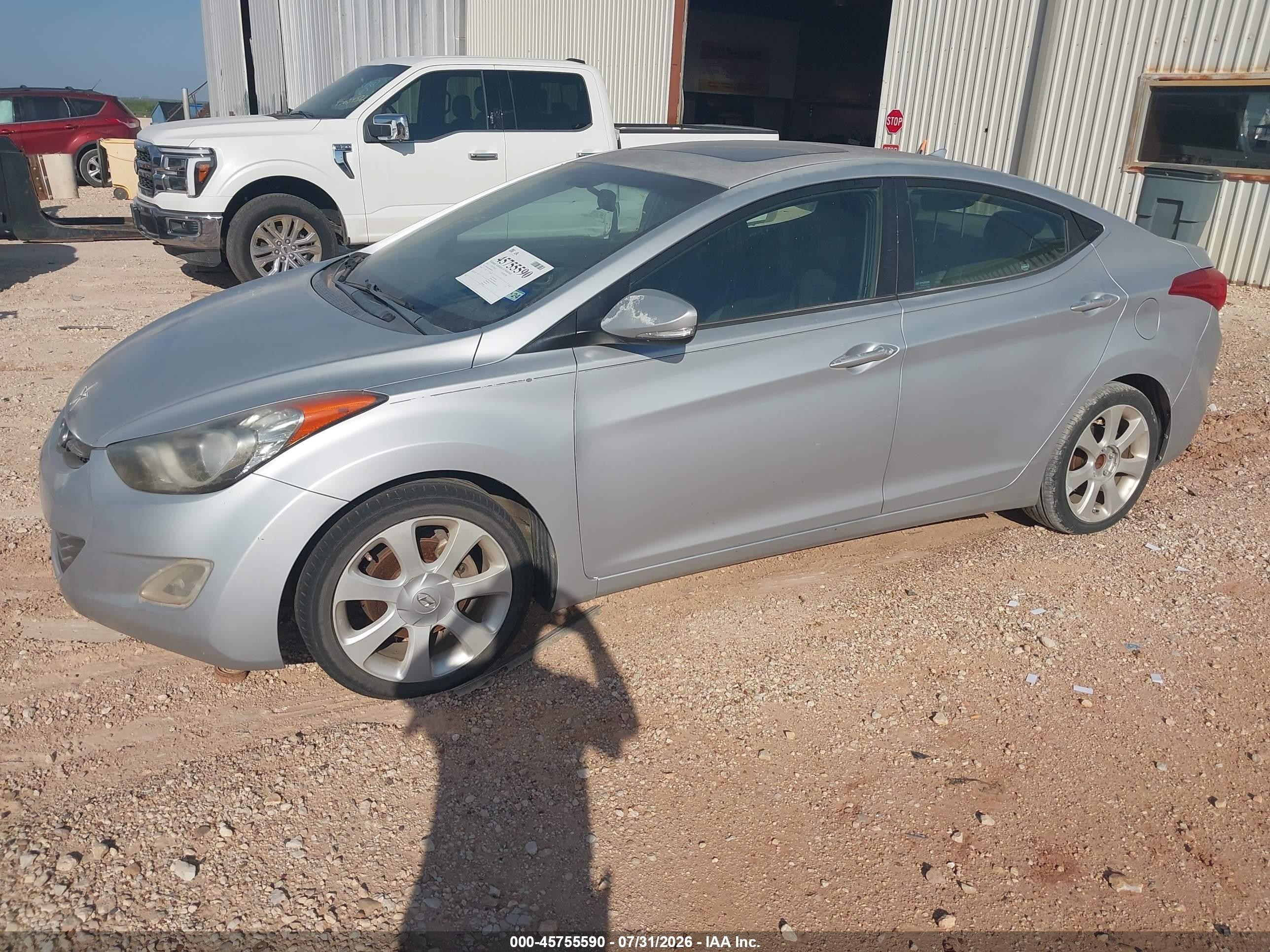 2011 Hyundai Elantra Limited Silver vin: 5NPDH4AE9BH001911