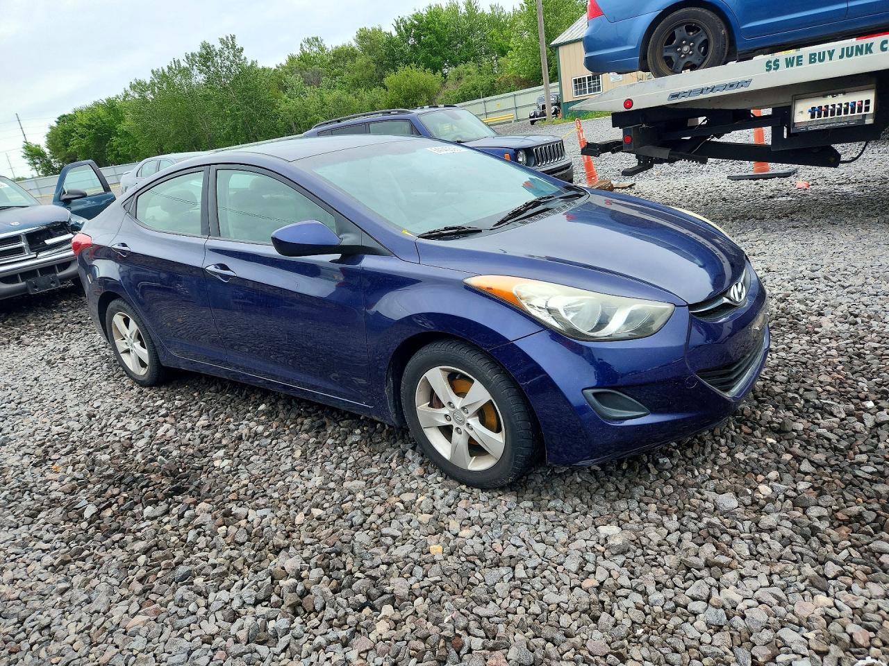 2011 Hyundai Elantra Gls Blue vin: 5NPDH4AE9BH011998