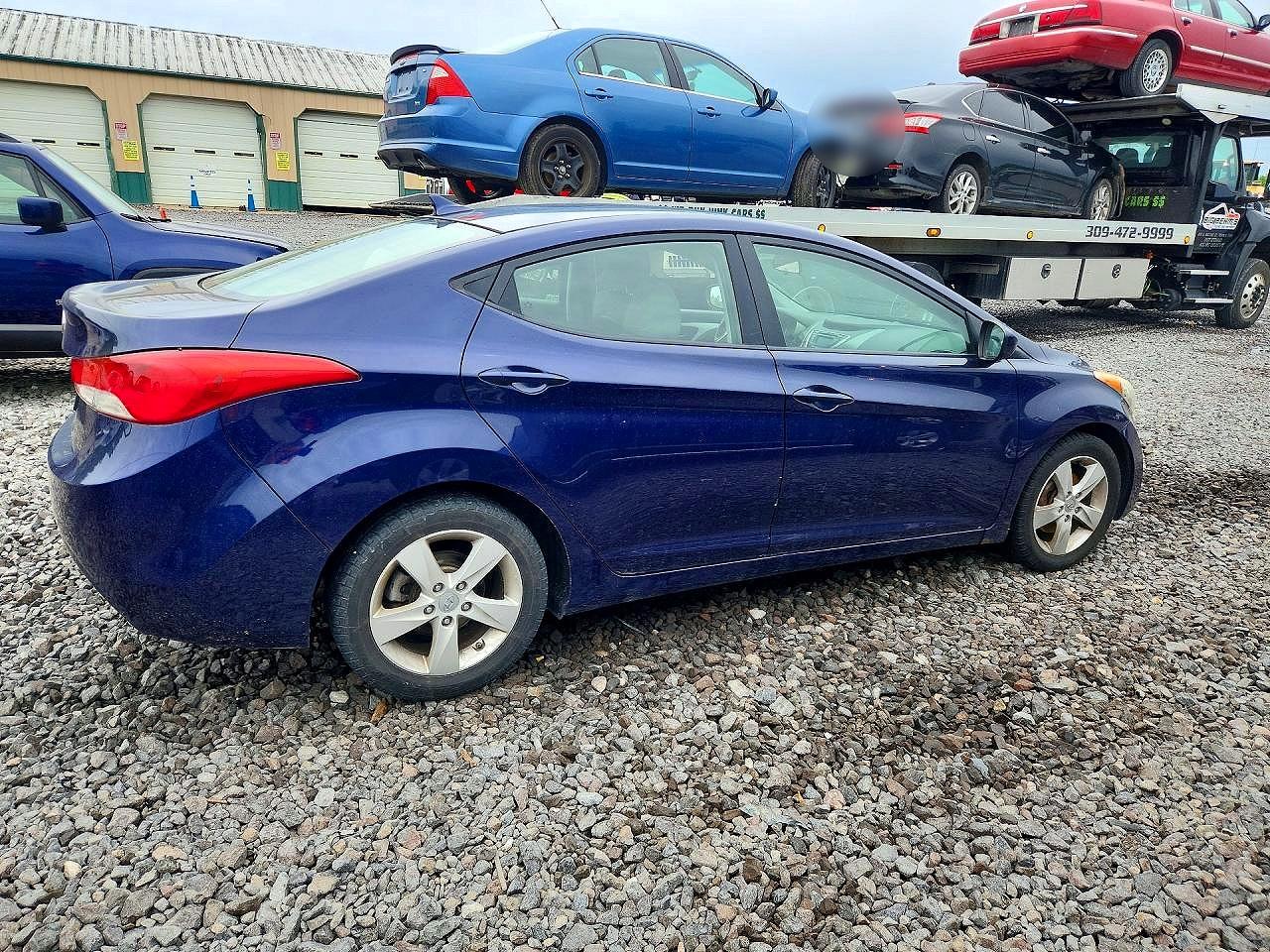 2011 Hyundai Elantra Gls Blue vin: 5NPDH4AE9BH011998