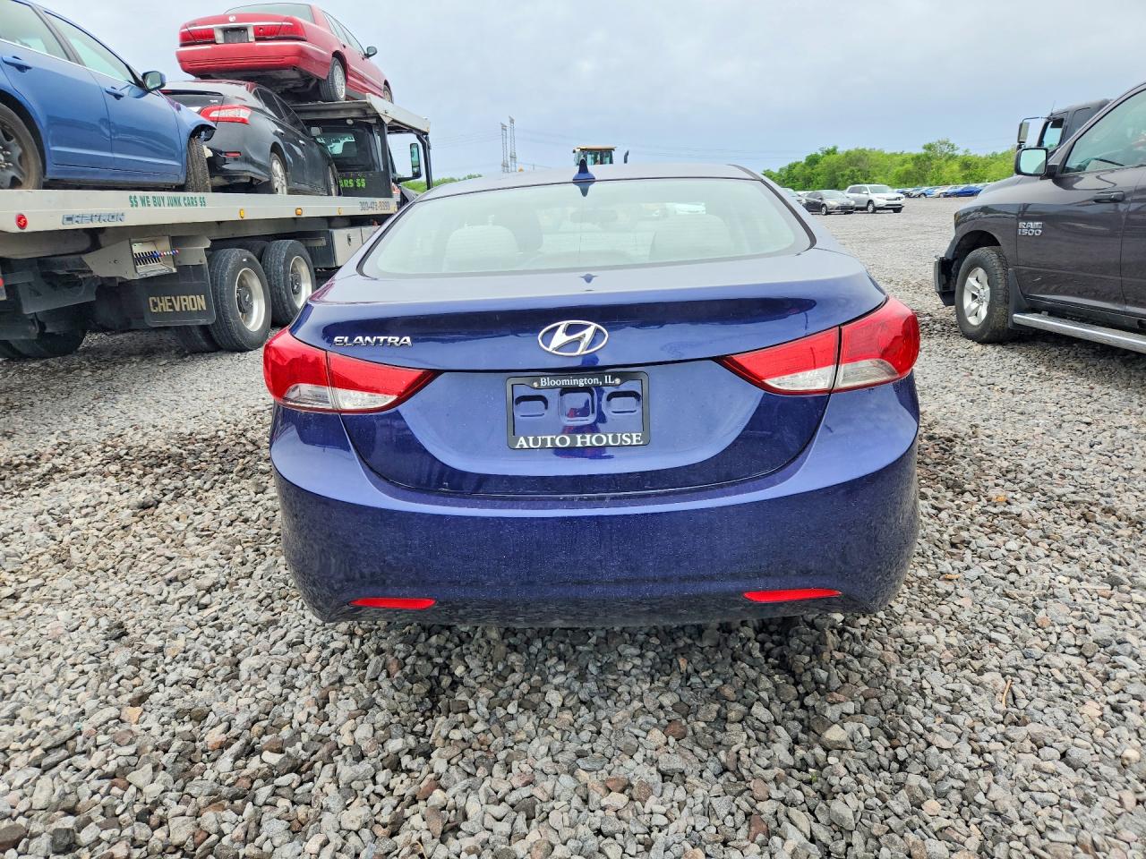 2011 Hyundai Elantra Gls Blue vin: 5NPDH4AE9BH011998