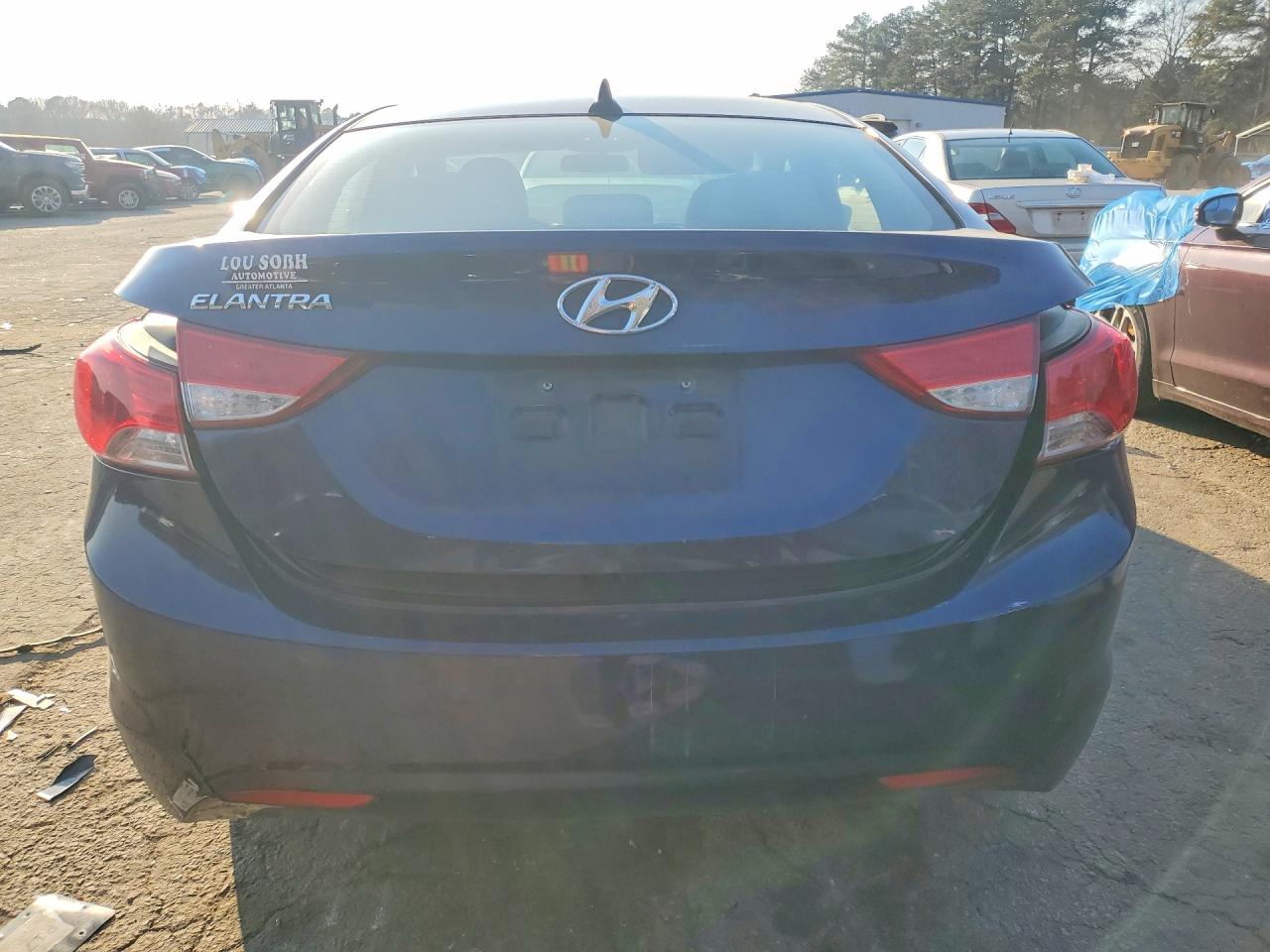 2011 Hyundai Elantra Gls Blue vin: 5NPDH4AE9BH013816