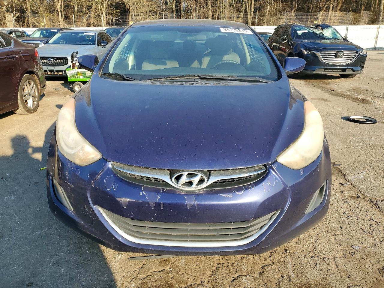 2011 Hyundai Elantra Gls Blue vin: 5NPDH4AE9BH013816