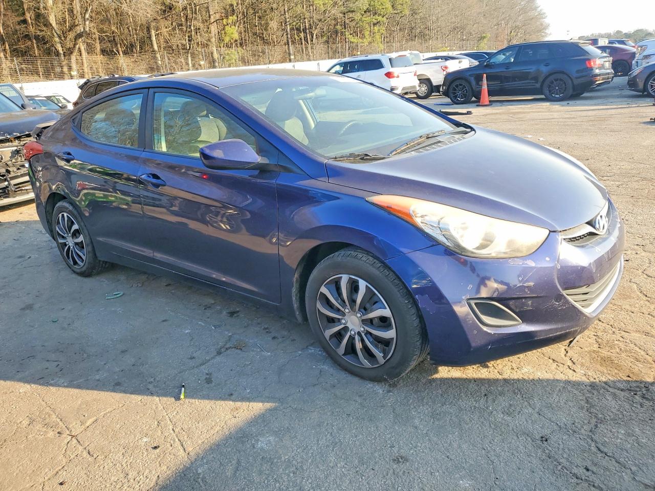 2011 Hyundai Elantra Gls Blue vin: 5NPDH4AE9BH013816