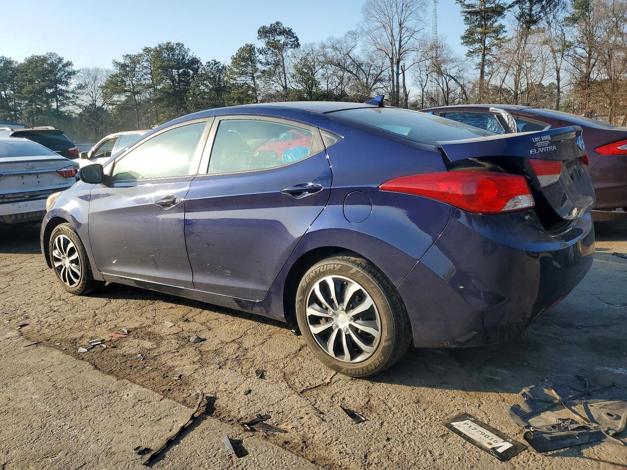 2011 Hyundai Elantra Gls Blue vin: 5NPDH4AE9BH013816