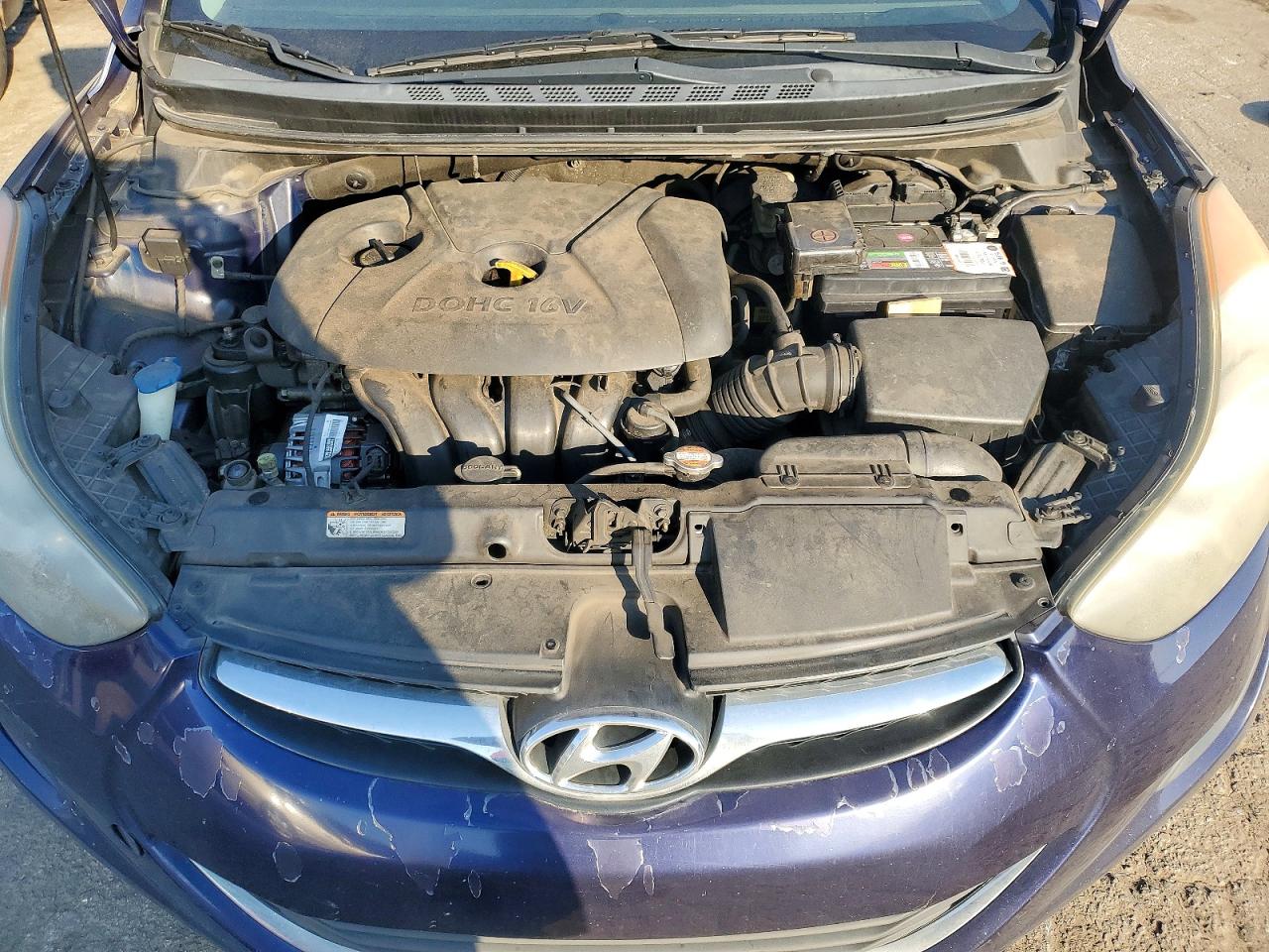 2011 Hyundai Elantra Gls Blue vin: 5NPDH4AE9BH013816