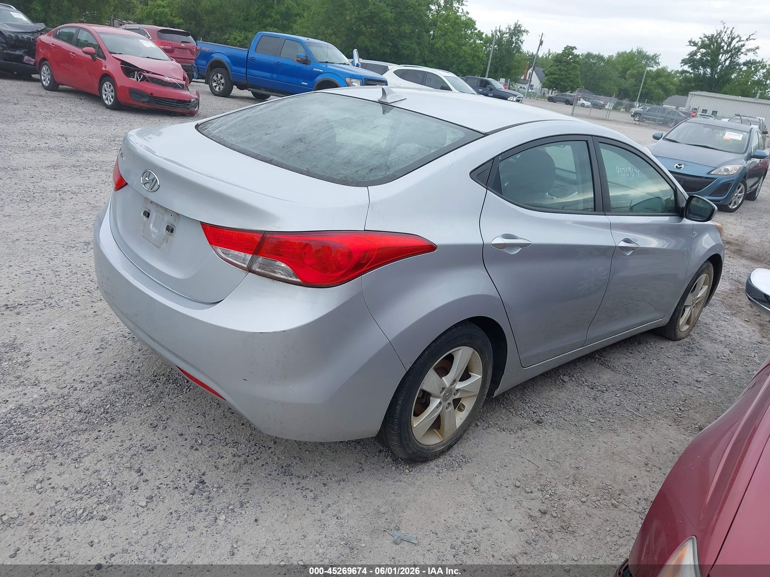 2011 Hyundai Elantra Gls Silver vin: 5NPDH4AE9BH014965