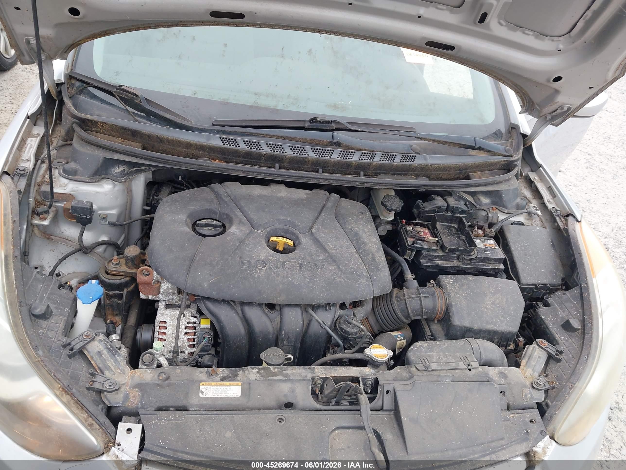 2011 Hyundai Elantra Gls Silver vin: 5NPDH4AE9BH014965