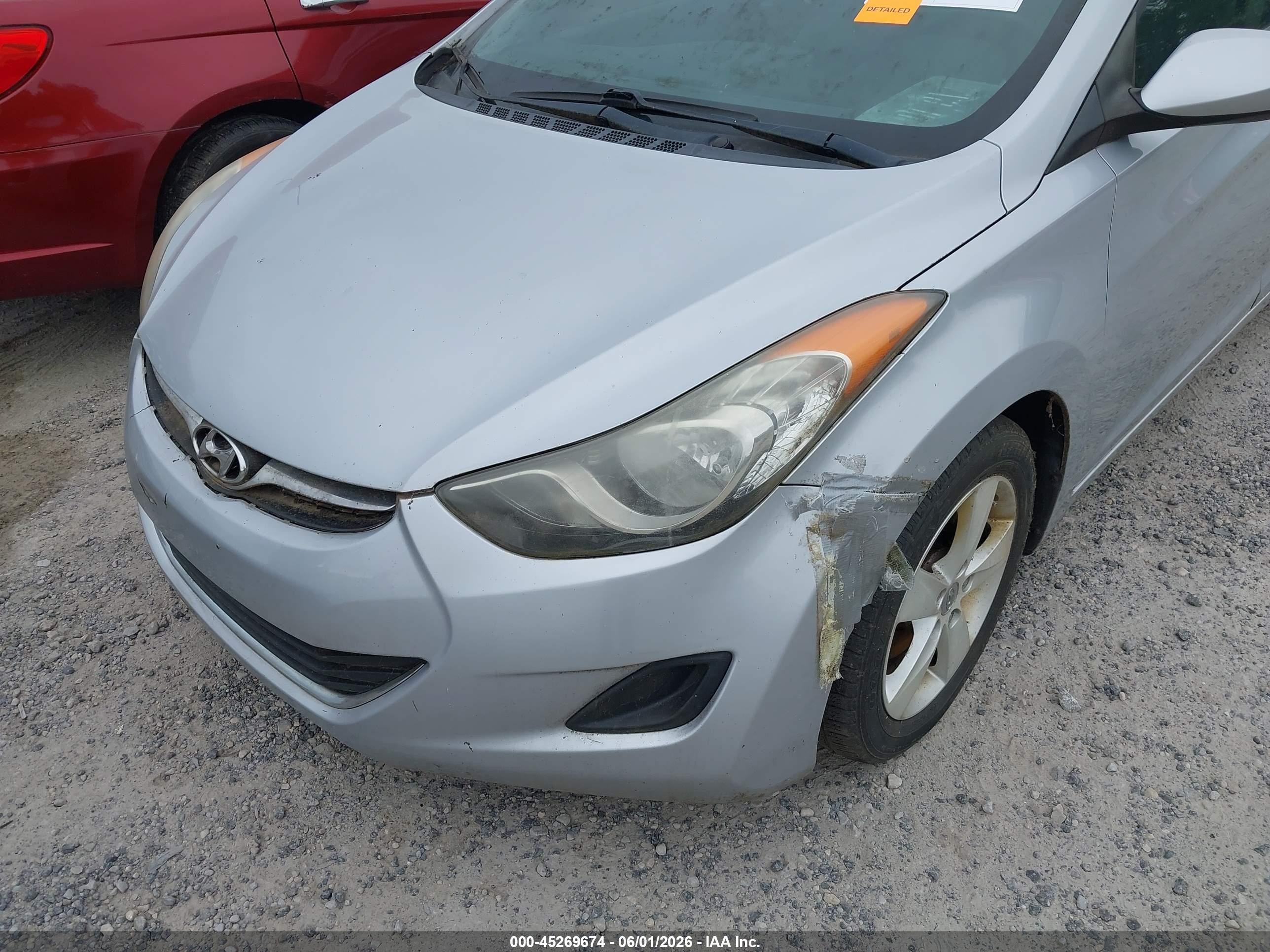 2011 Hyundai Elantra Gls Silver vin: 5NPDH4AE9BH014965
