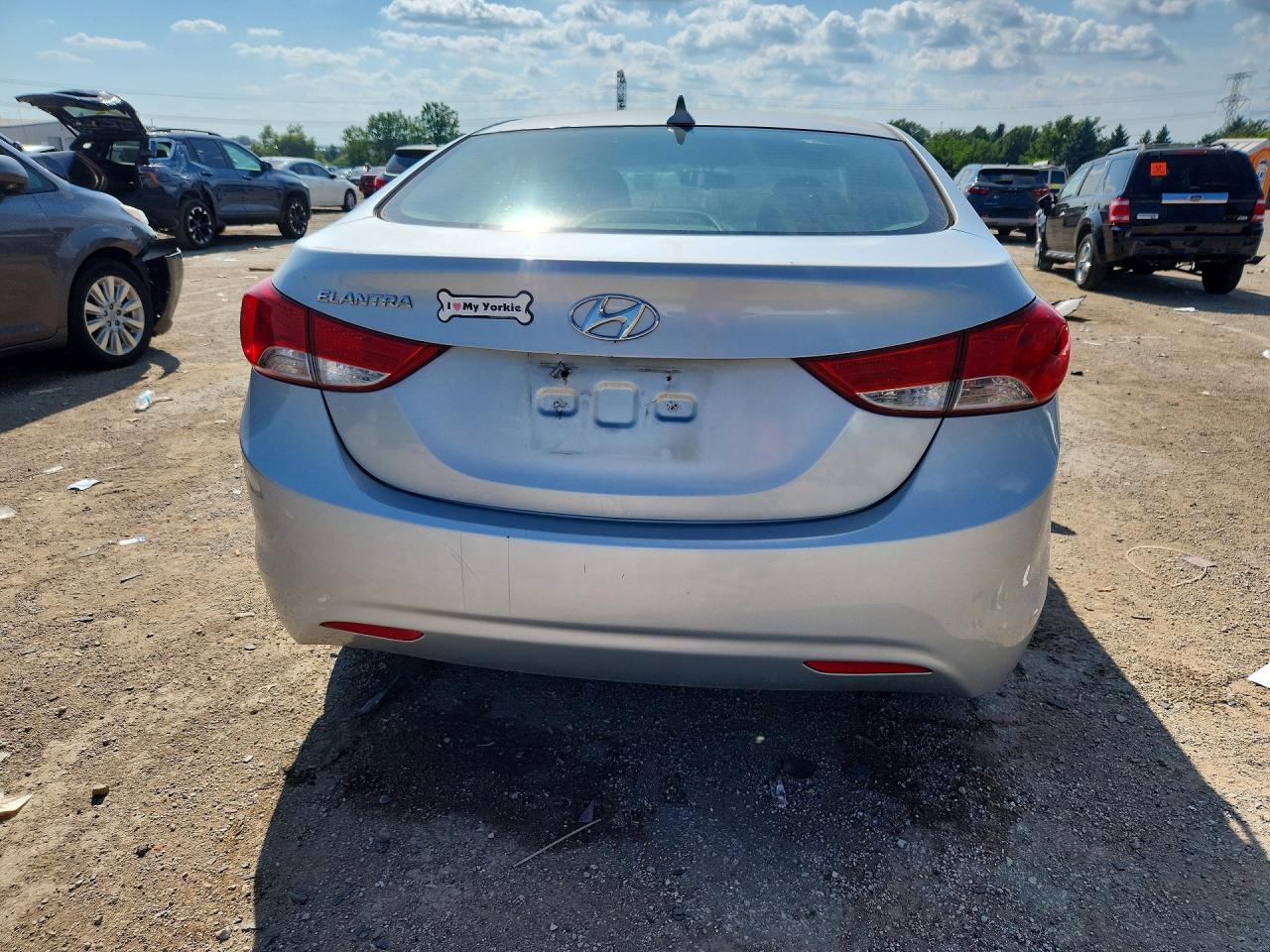 2011 Hyundai Elantra Gls Silver vin: 5NPDH4AE9BH028994