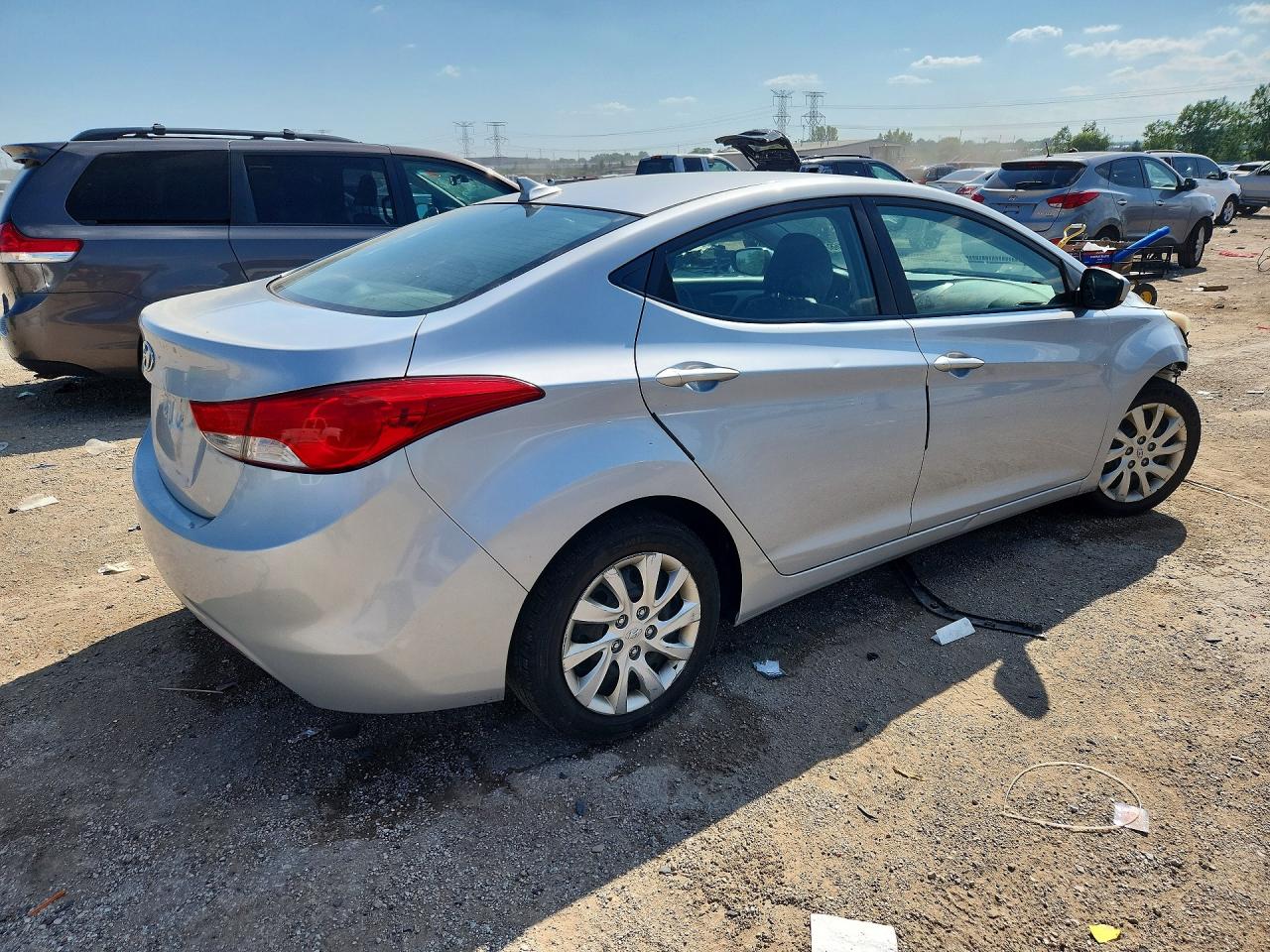 2011 Hyundai Elantra Gls Silver vin: 5NPDH4AE9BH028994
