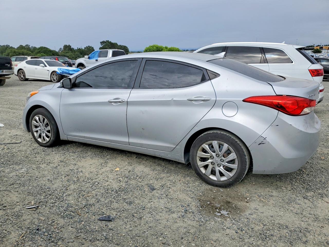 2011 Hyundai Elantra Gls Silver vin: 5NPDH4AE9BH033371