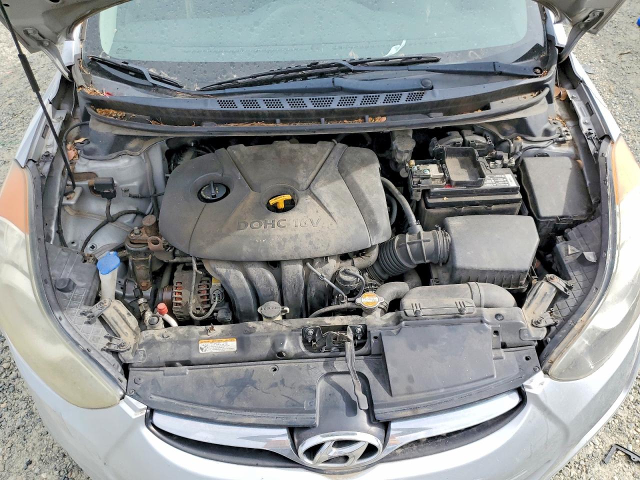 2011 Hyundai Elantra Gls Silver vin: 5NPDH4AE9BH033371