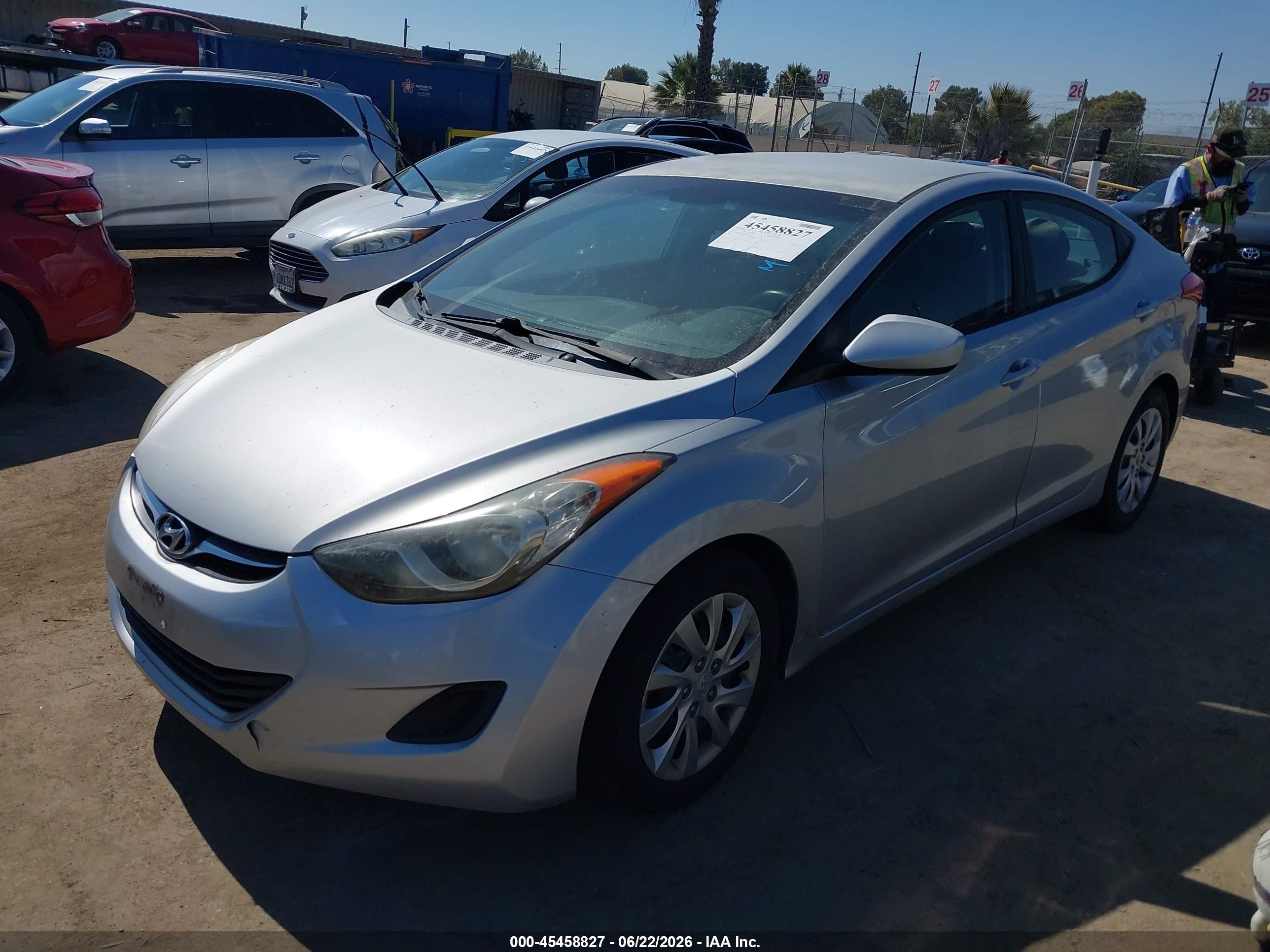 2011 Hyundai Elantra Gls Silver vin: 5NPDH4AE9BH033385