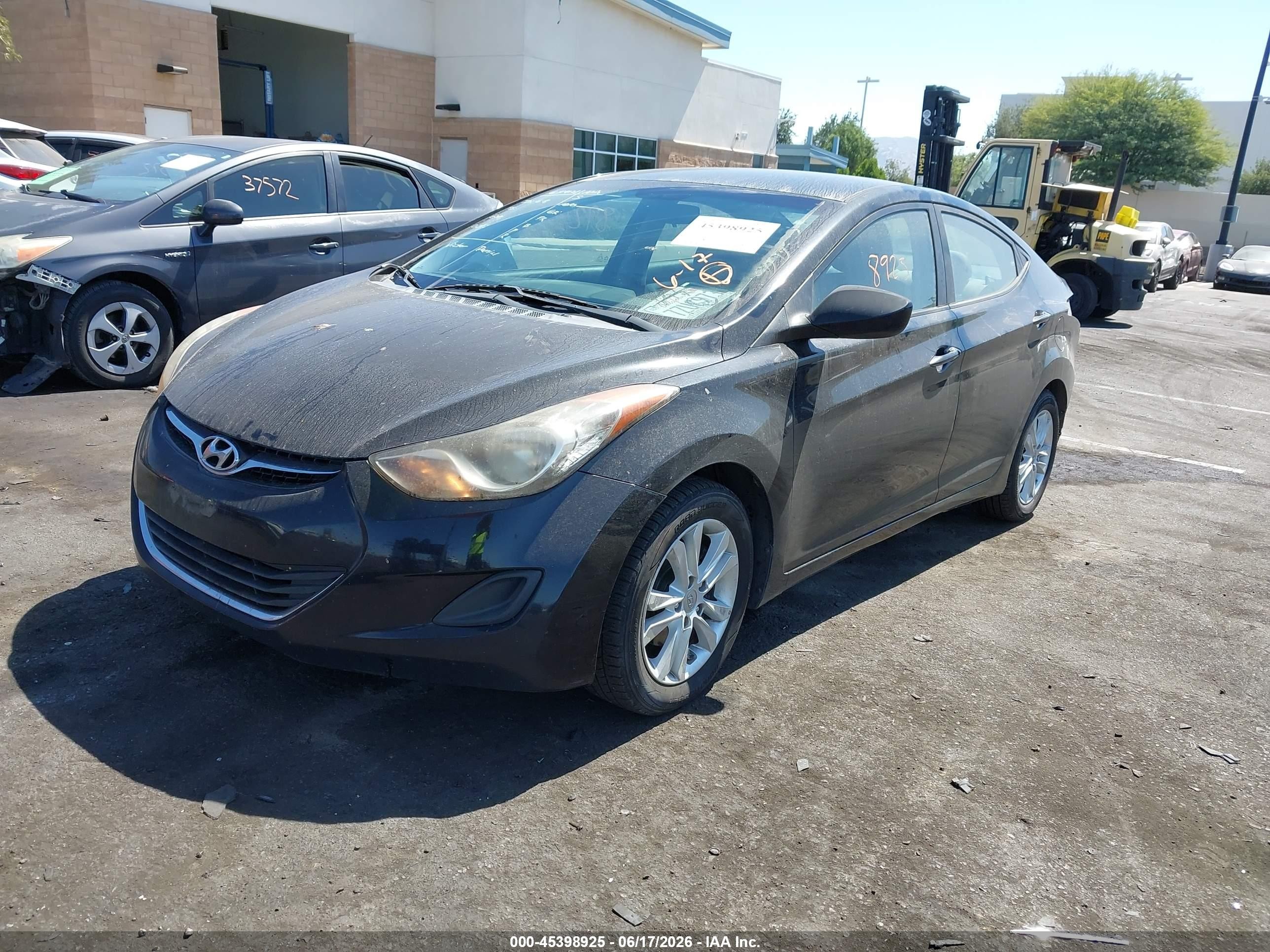 2011 Hyundai Elantra Gls Black vin: 5NPDH4AE9BH034651