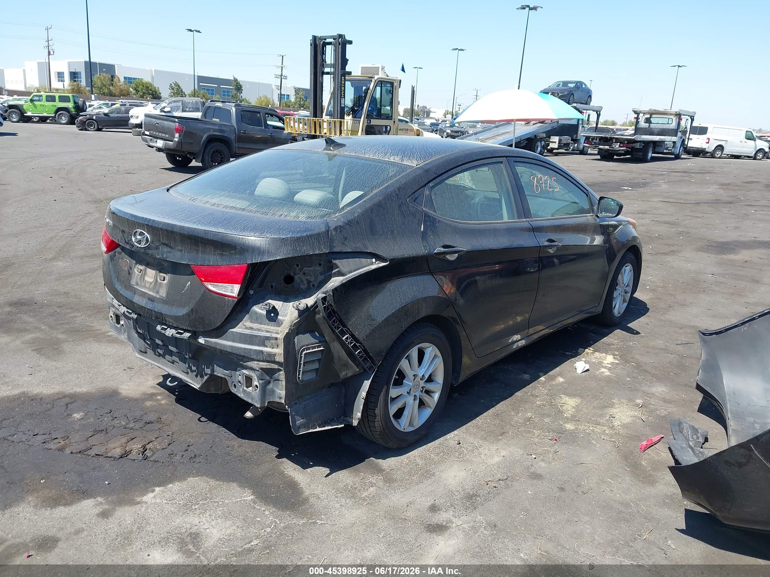 2011 Hyundai Elantra Gls Black vin: 5NPDH4AE9BH034651