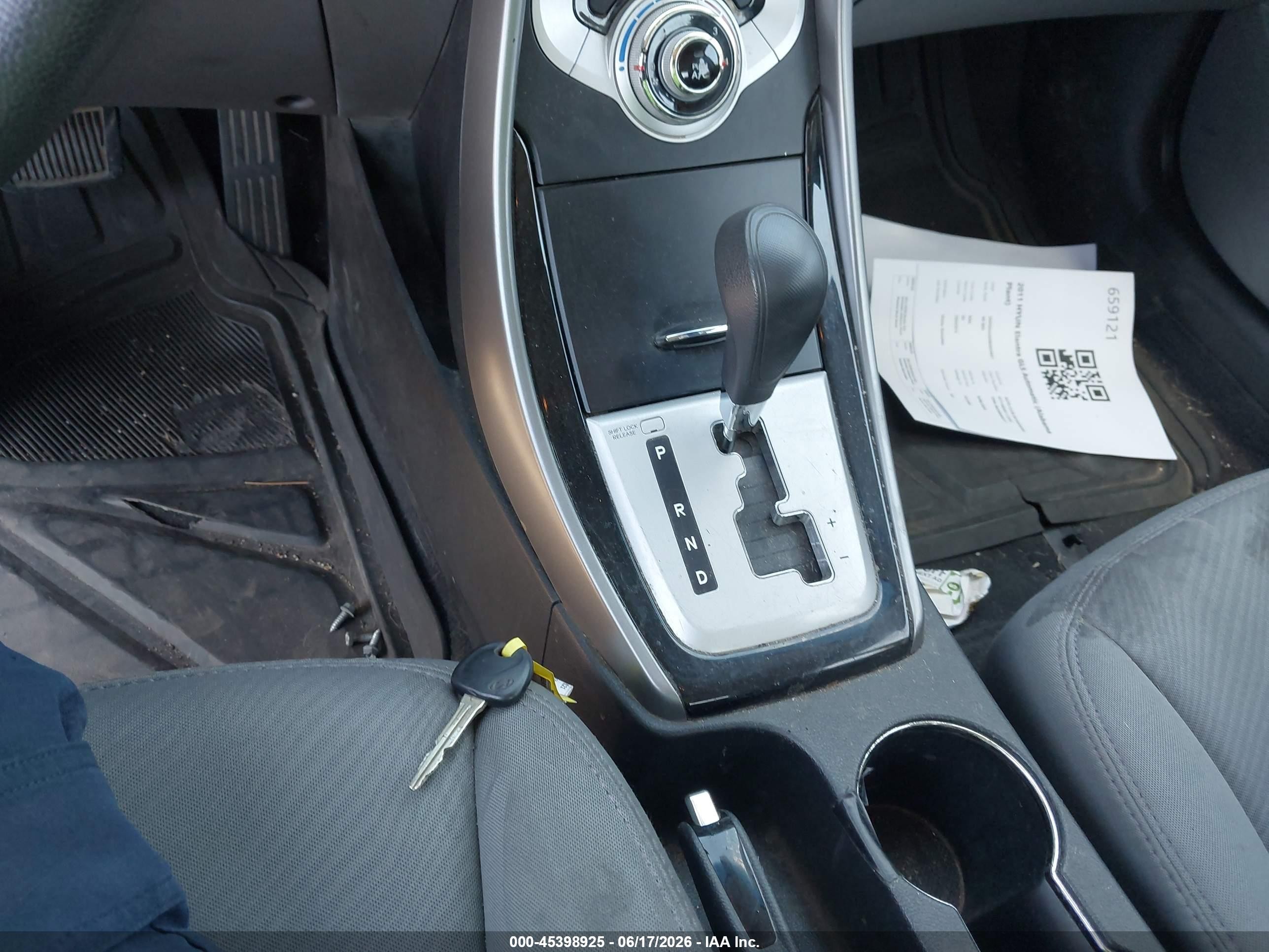 2011 Hyundai Elantra Gls Black vin: 5NPDH4AE9BH034651