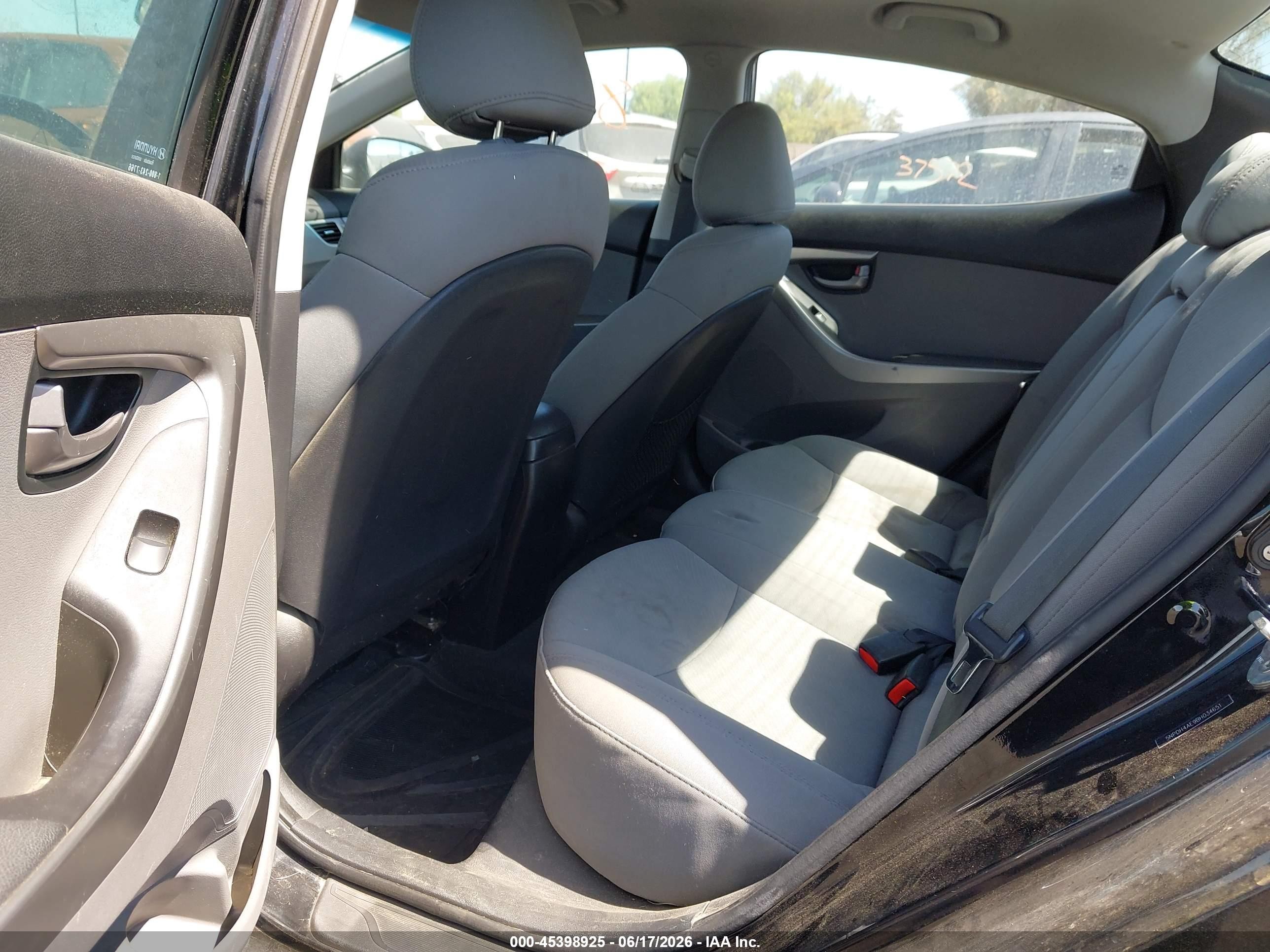2011 Hyundai Elantra Gls Black vin: 5NPDH4AE9BH034651