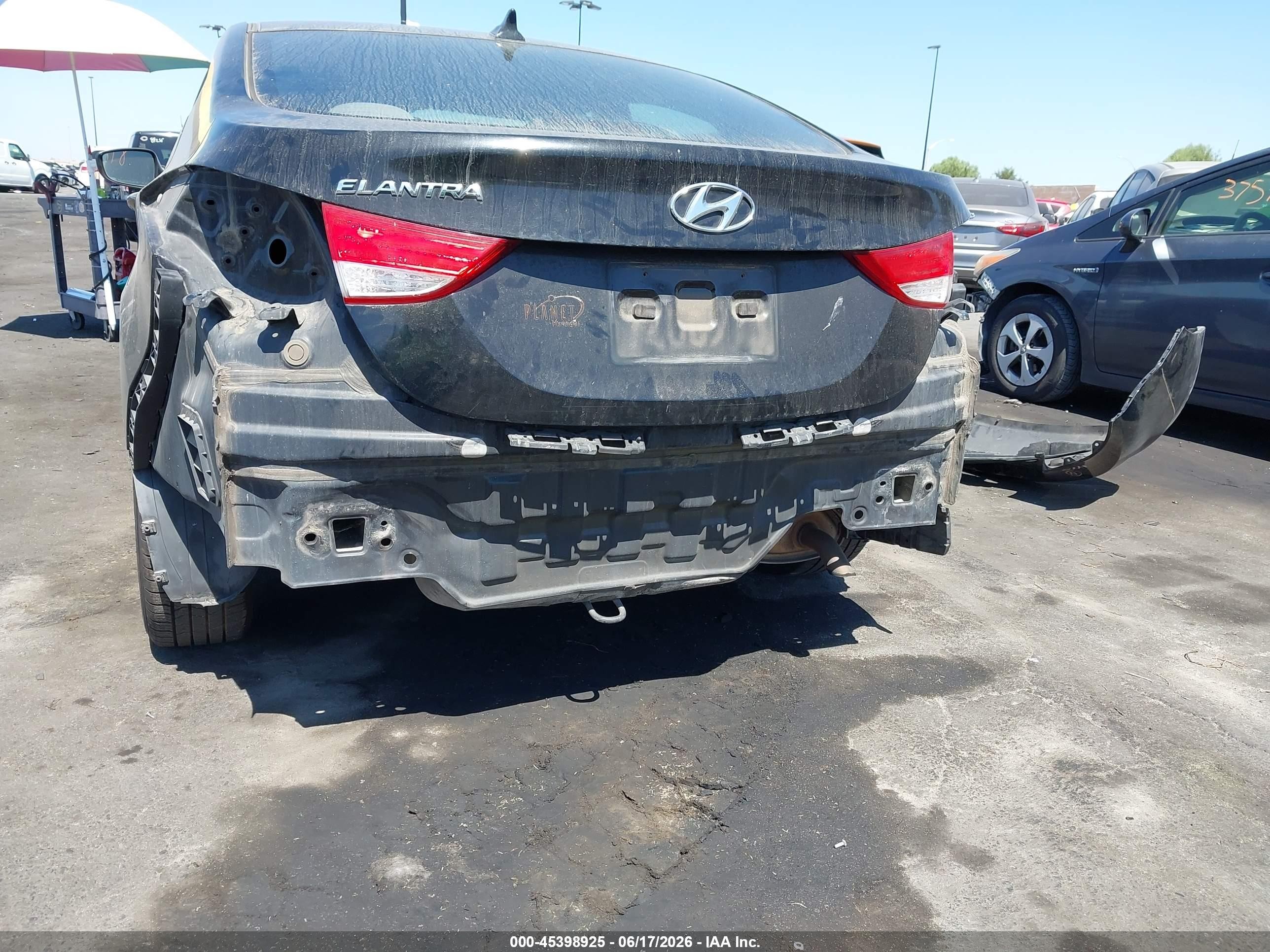 2011 Hyundai Elantra Gls Black vin: 5NPDH4AE9BH034651
