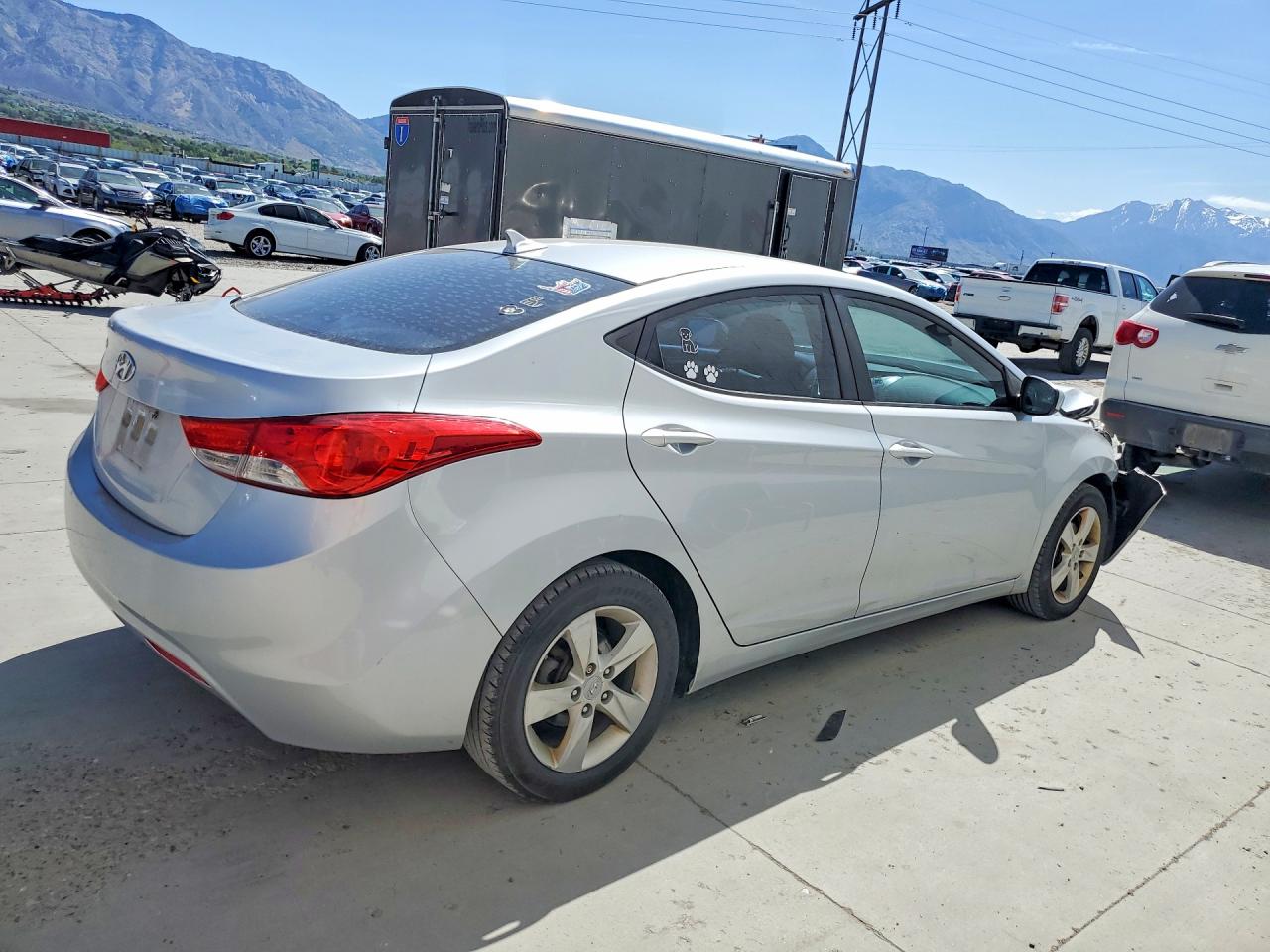 2011 Hyundai Elantra Gls Silver vin: 5NPDH4AE9BH051689
